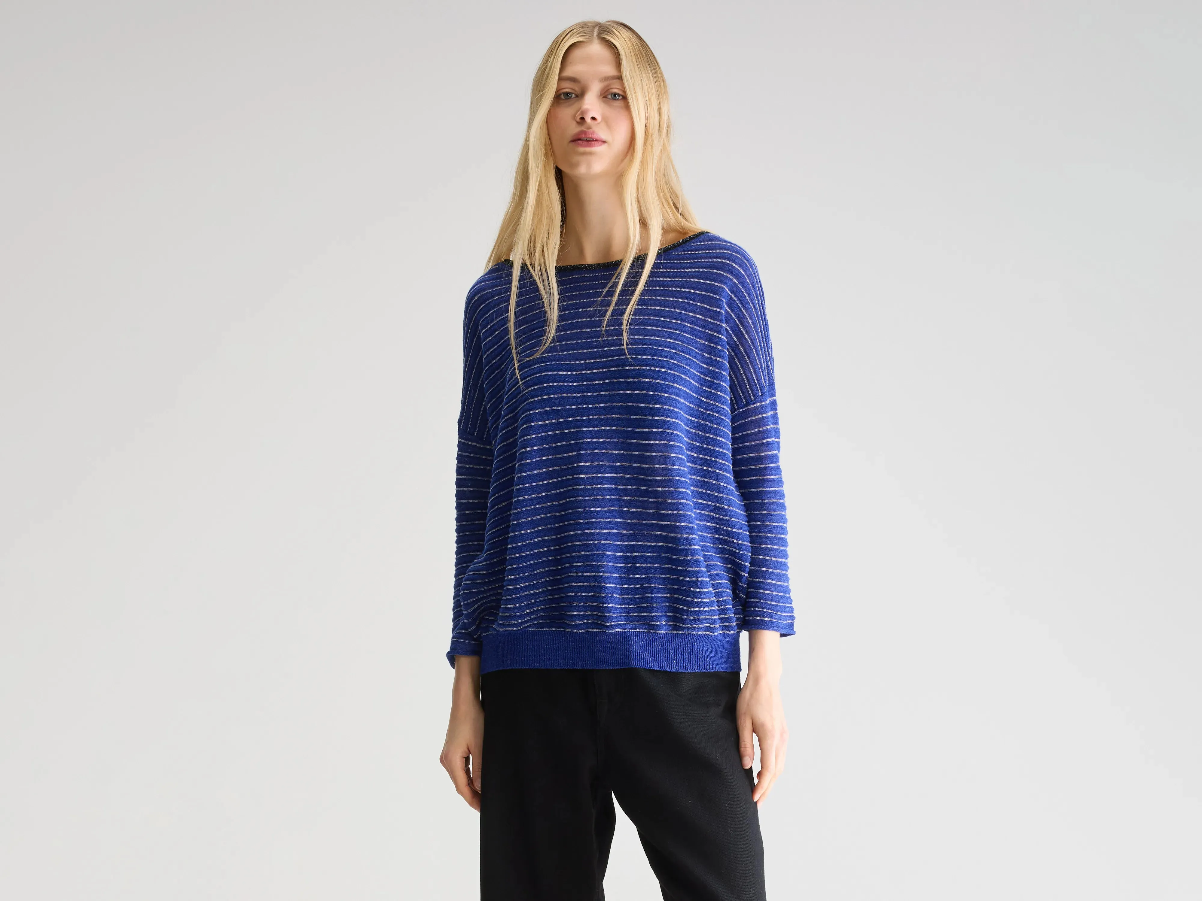Neep boat-neck sweater (251 / W / STRIPE A) sold by Bellrose