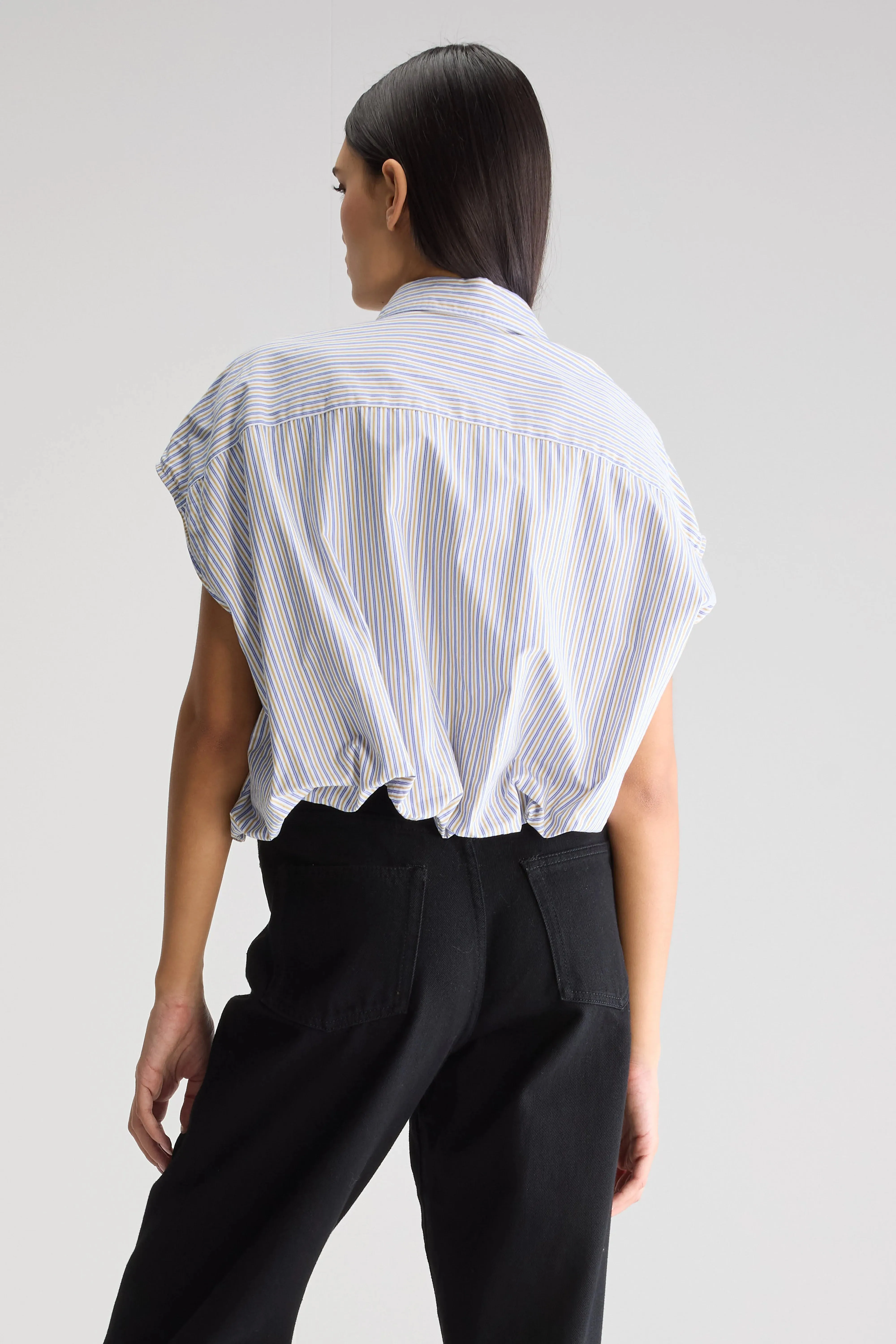 Greg cropped shirt (251 / W / STRIPE Q) sold by Bellrose product image thumbnail 4