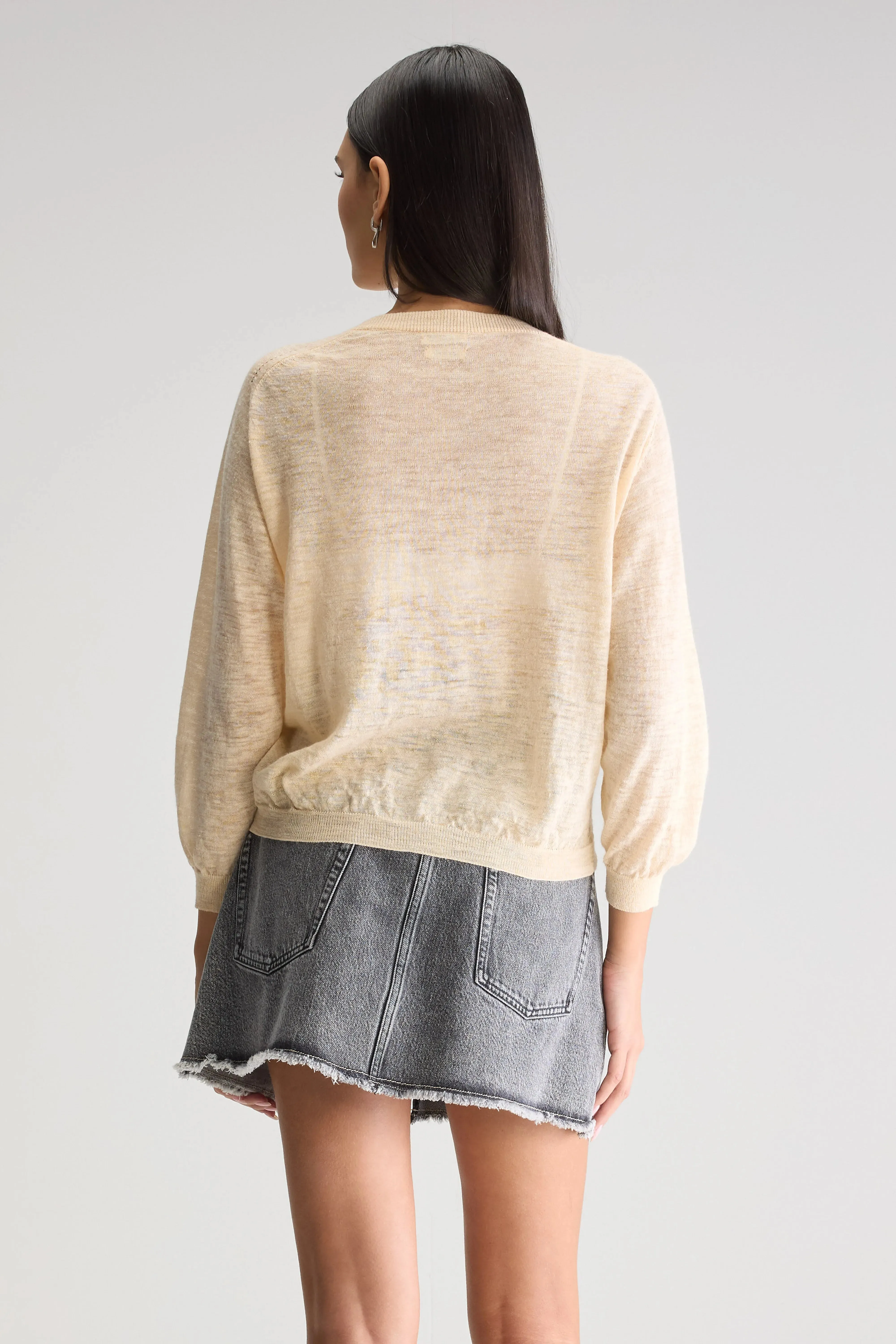 Neeta classic cardigan (251 / W / IVORY) sold by Bellrose product image thumbnail 4