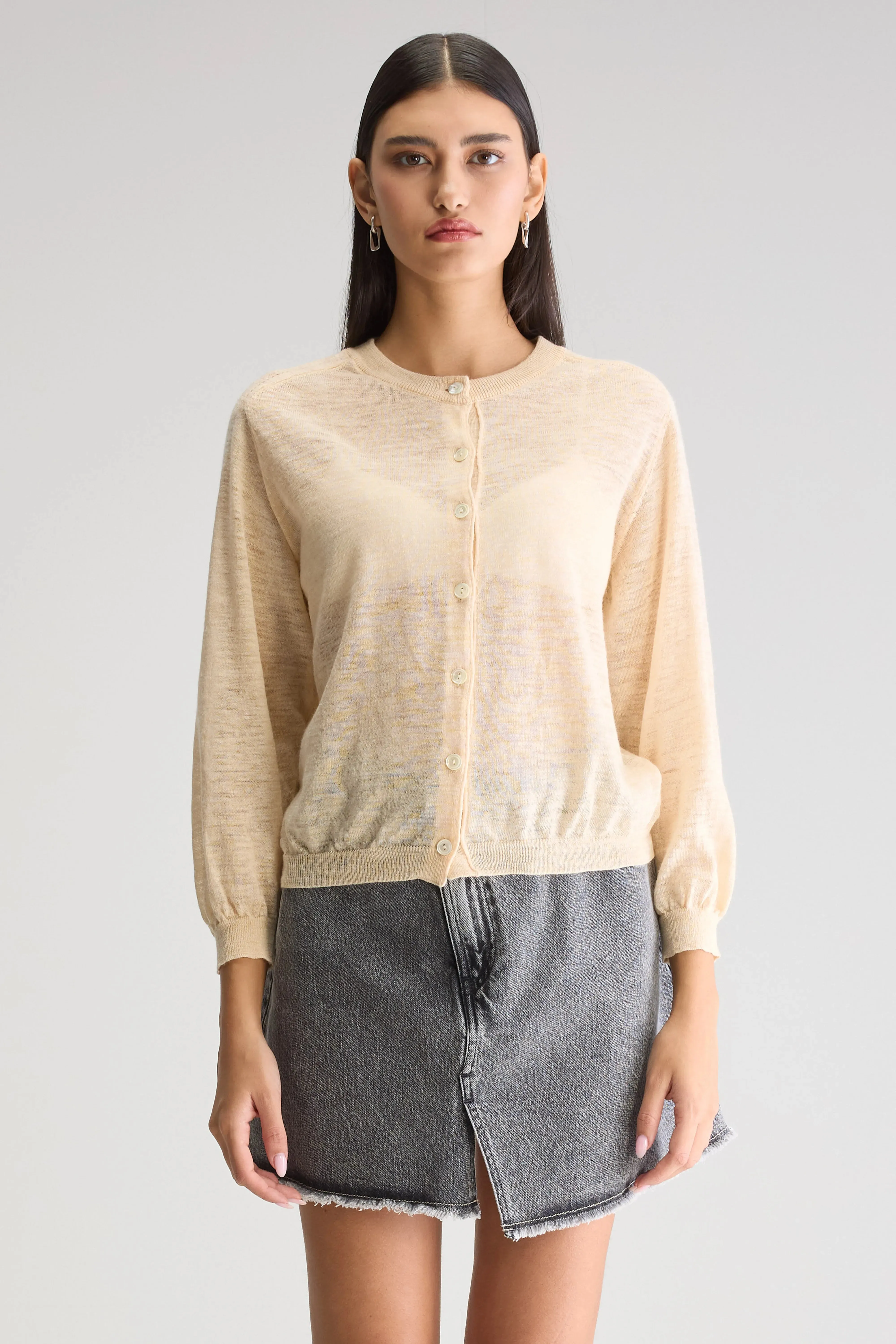 Neeta classic cardigan (251 / W / IVORY) sold by Bellrose product image thumbnail 2