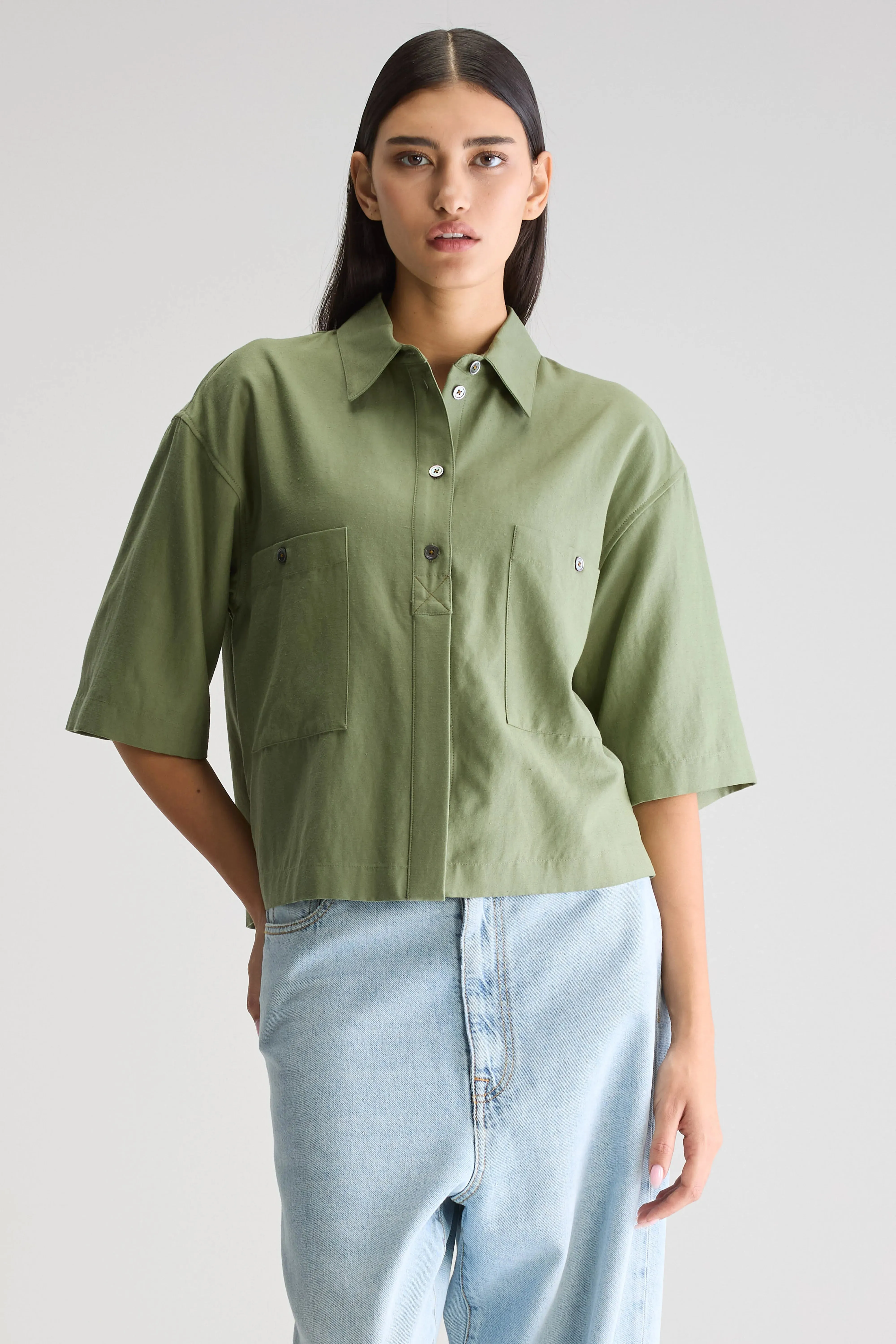 Franky short-sleeve shirt (251 / W / JEEP) sold by Bellrose product image thumbnail 2