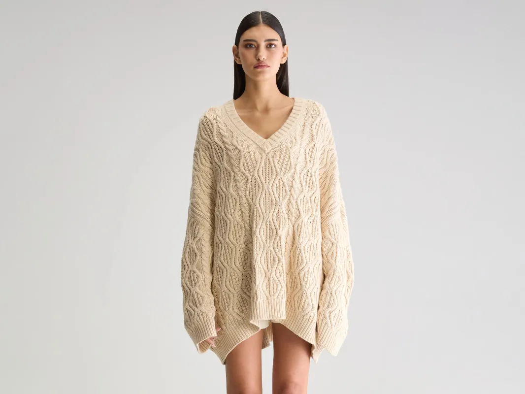 Gesk long sweater (251 / W / IVORY) sold by Bellrose