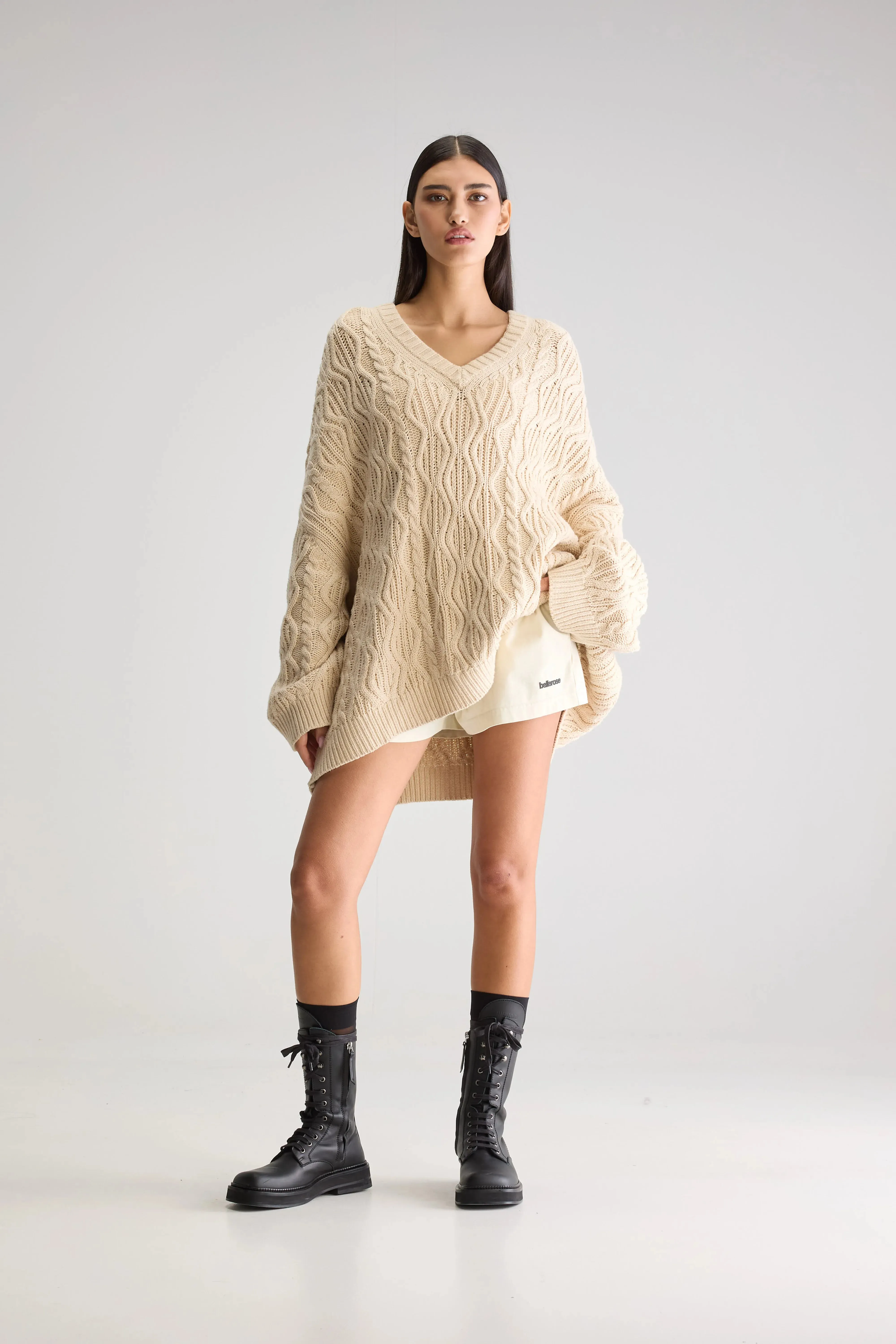 Gesk long sweater (251 / W / IVORY) sold by Bellrose product image thumbnail 3