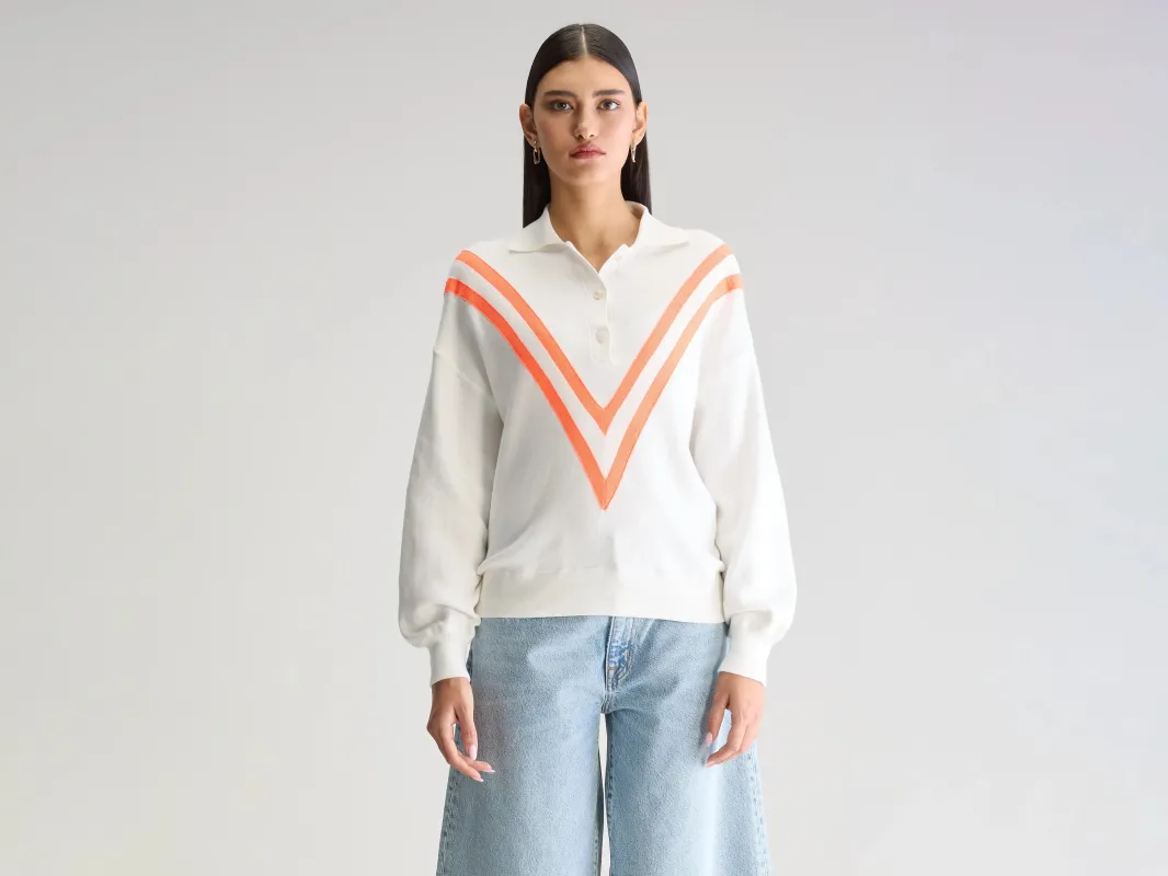 Angvel polo-neck sweater (251 / W / VINTAGE WHITE) sold by Bellrose