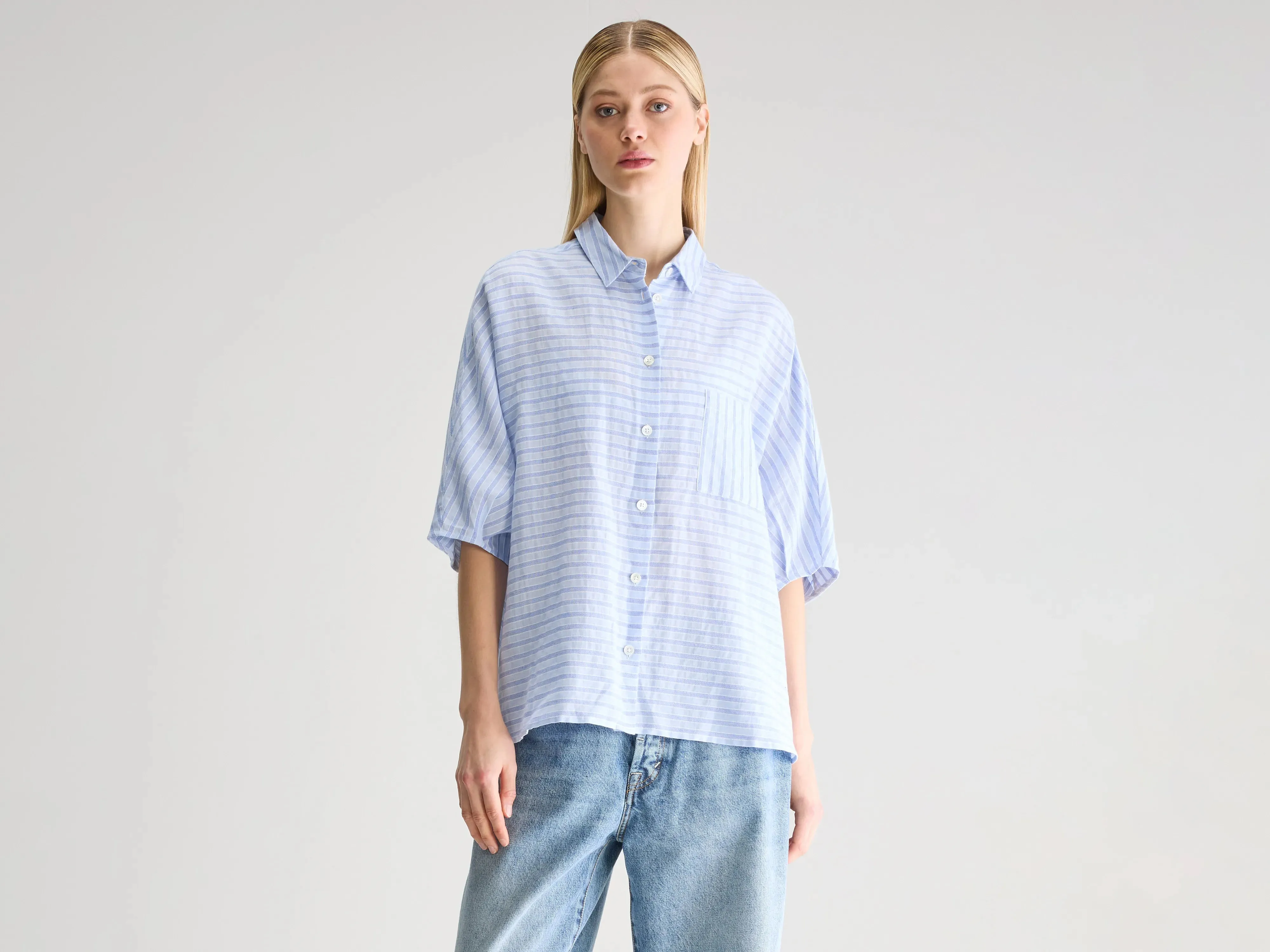 Jessie striped blouse (251 / W / STRIPE A) sold by Bellrose