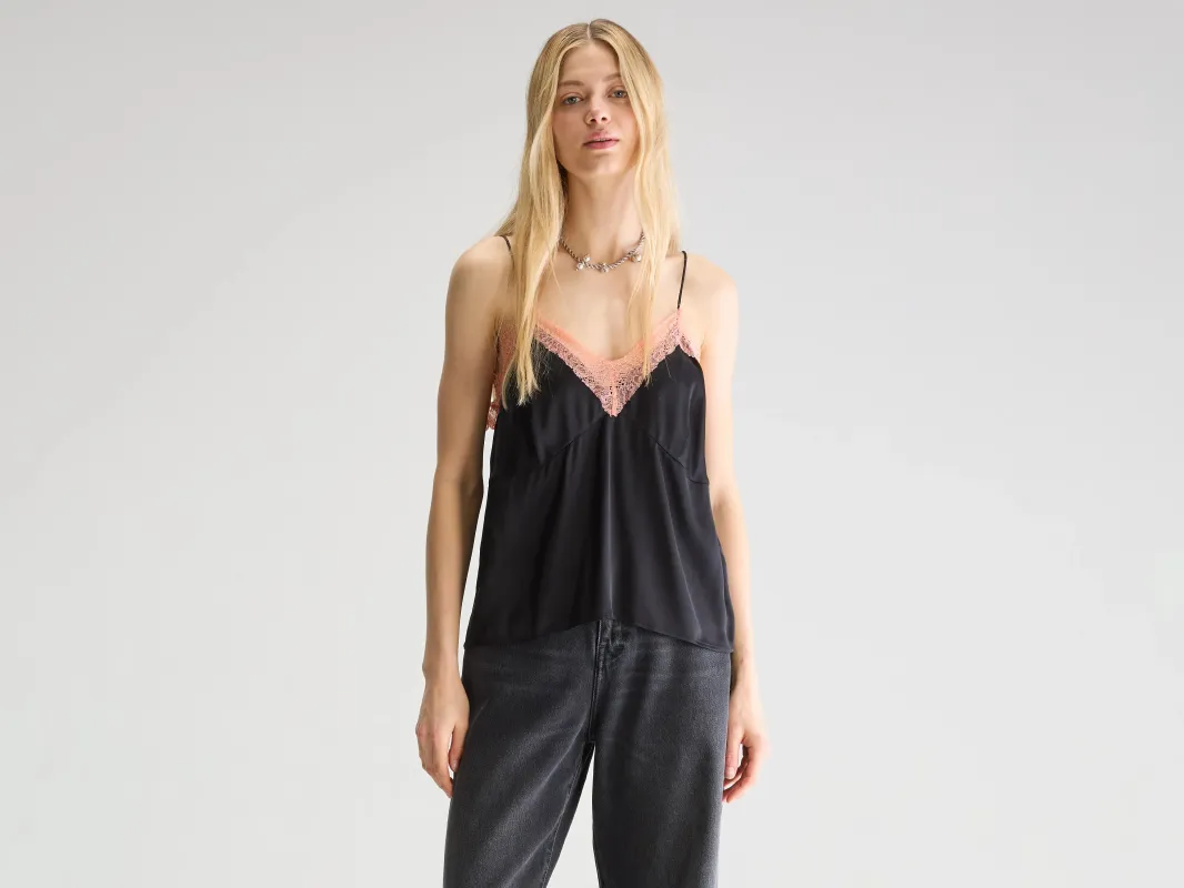 Haven tank top (251 / W / BLACK) sold by Bellrose