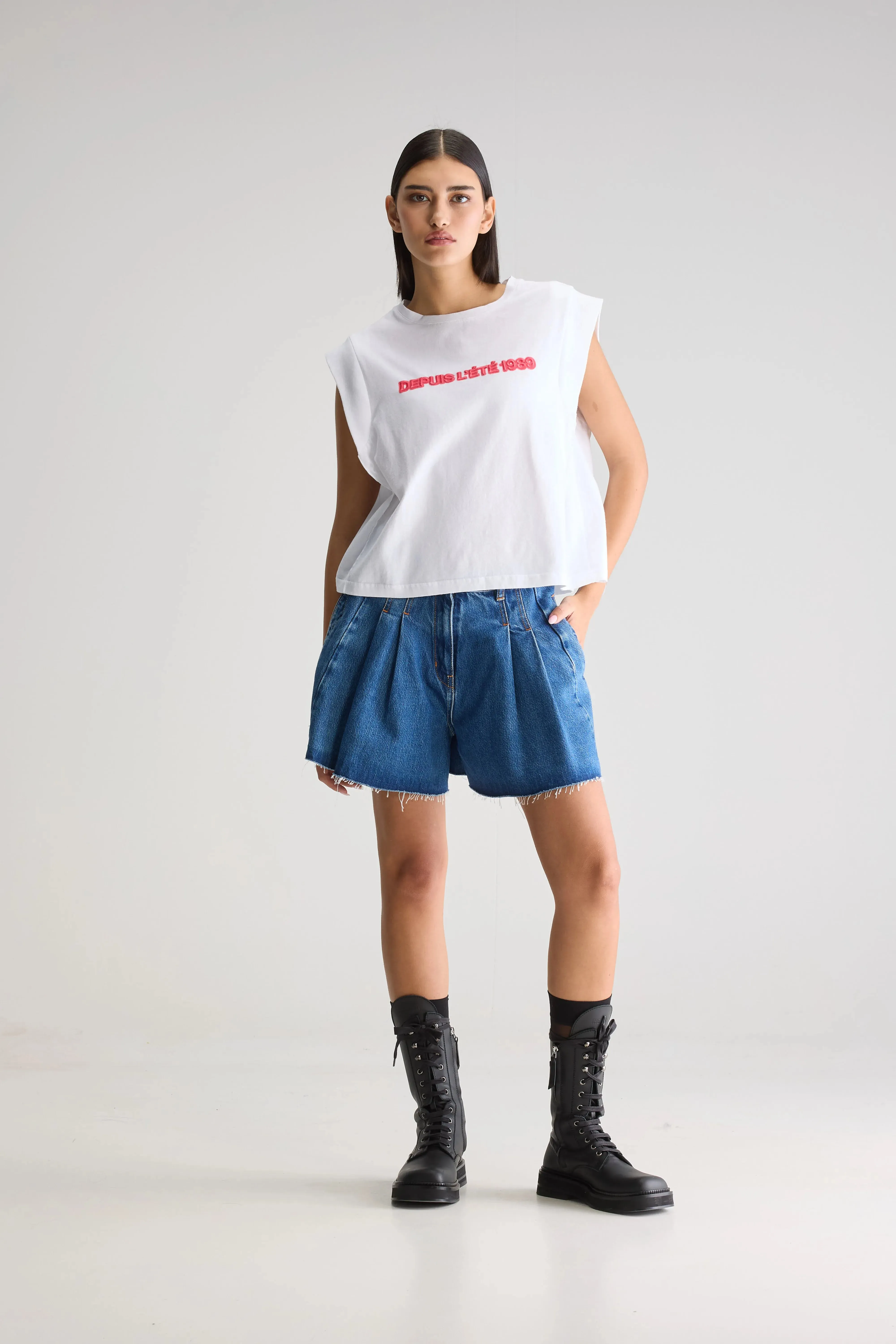 Vruno sleeveless t-shirt (251 / W / WHITE) sold by Bellrose product image thumbnail 3
