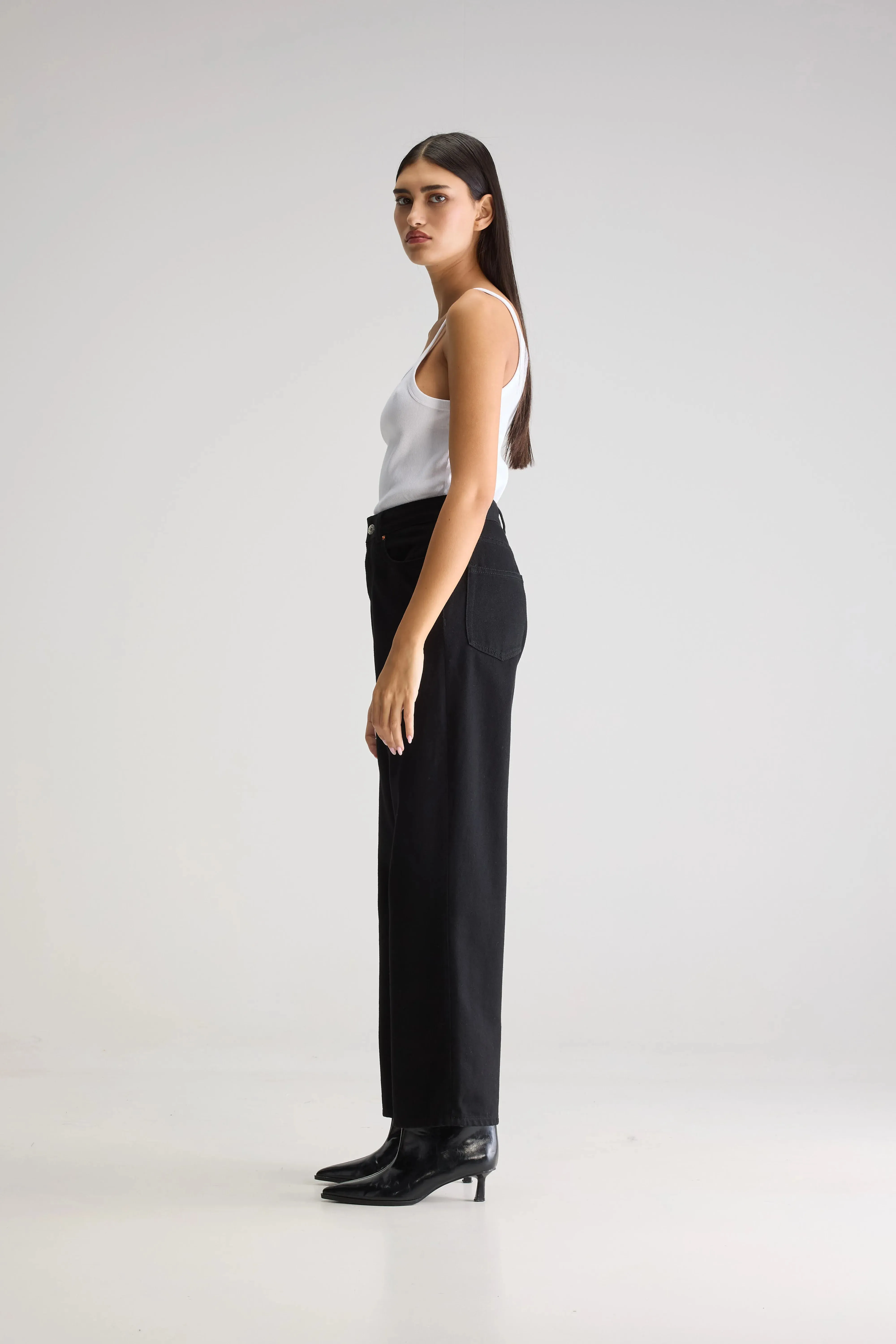 Denim N. 61 wide jeans (252 / W / BLACK RINSE) sold by Bellrose product image thumbnail 5