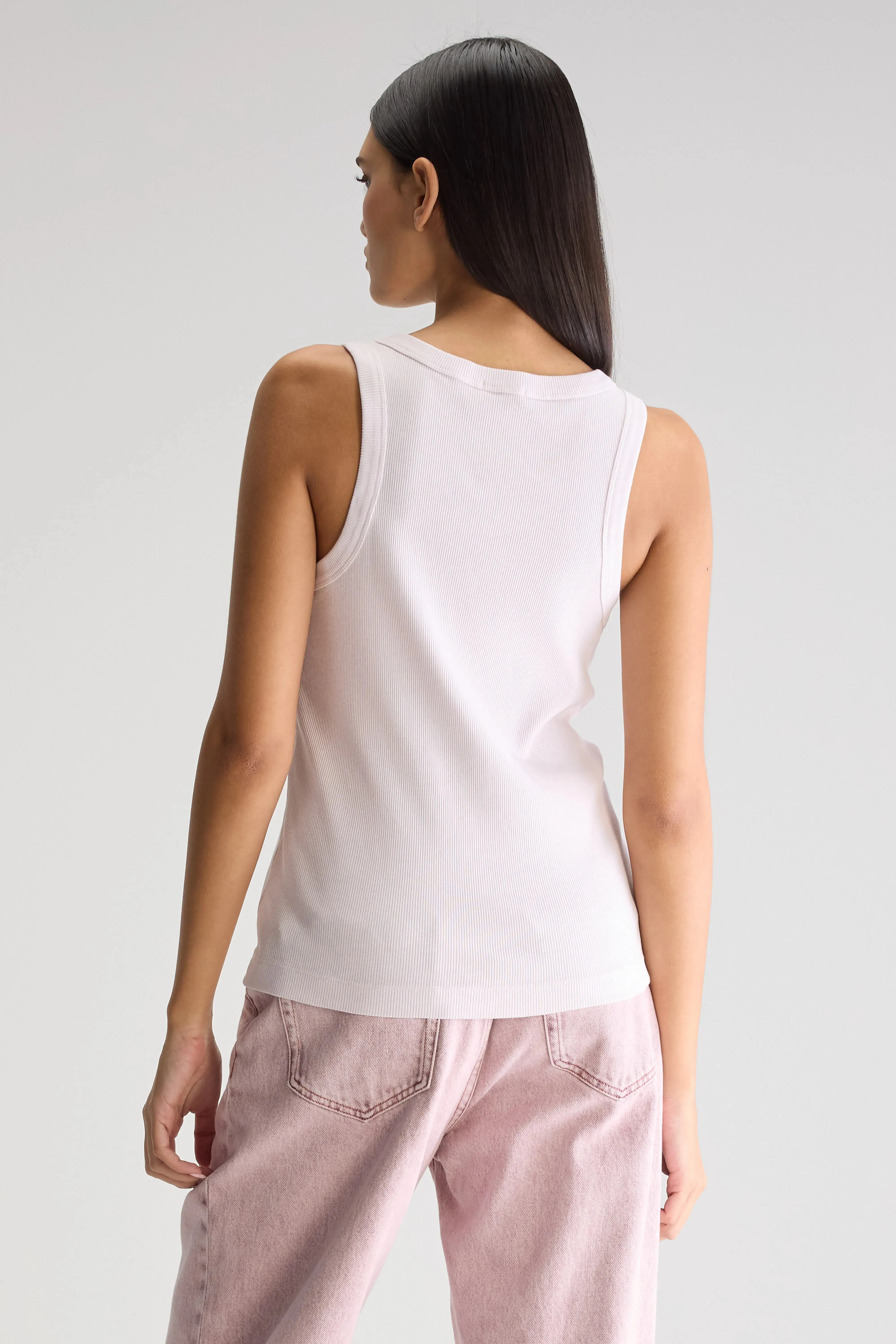 Valdi slim tank top (251 / W / GRAY LILAC) sold by Bellrose product image thumbnail 4