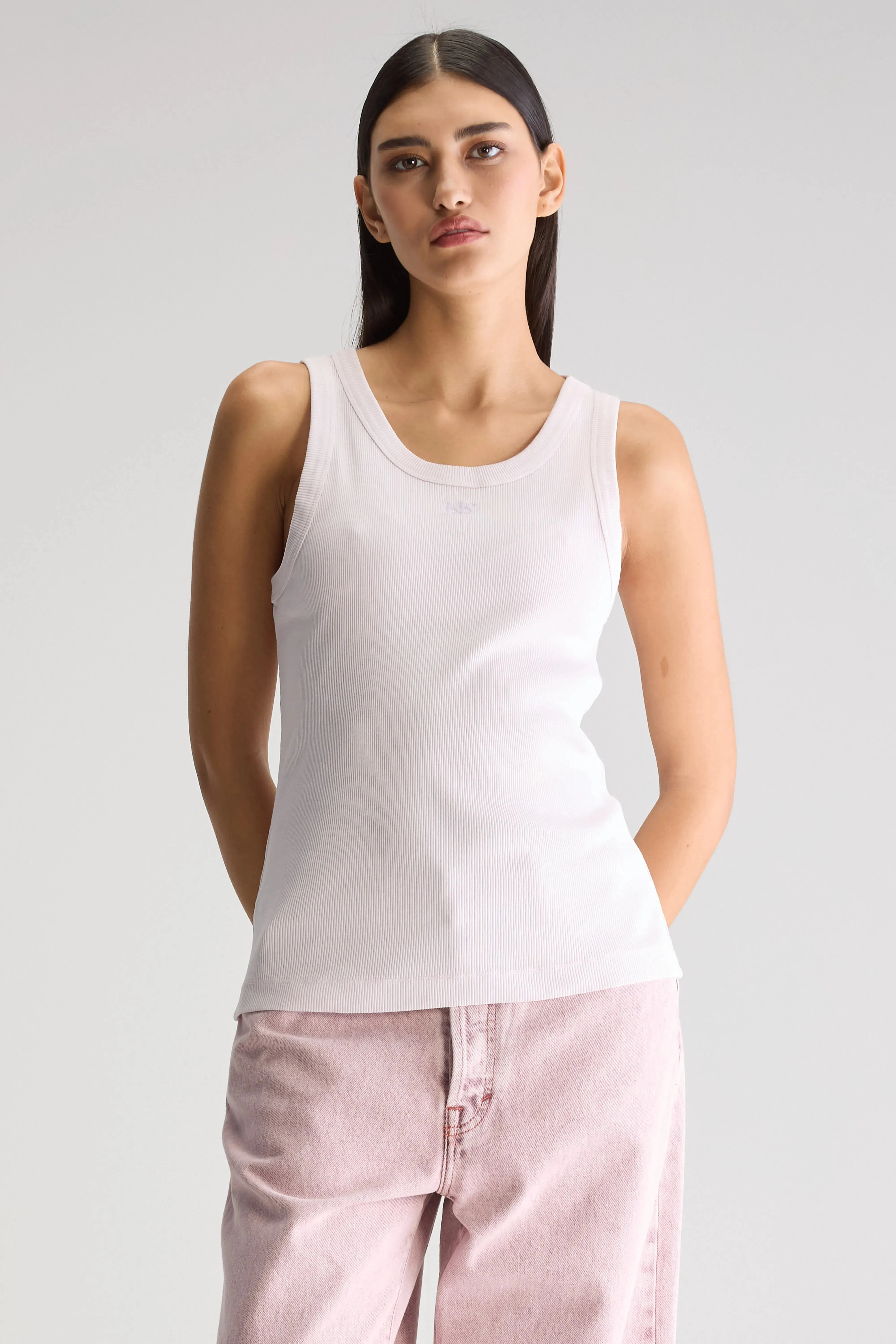 Valdi slim tank top (251 / W / GRAY LILAC) sold by Bellrose product image thumbnail 2