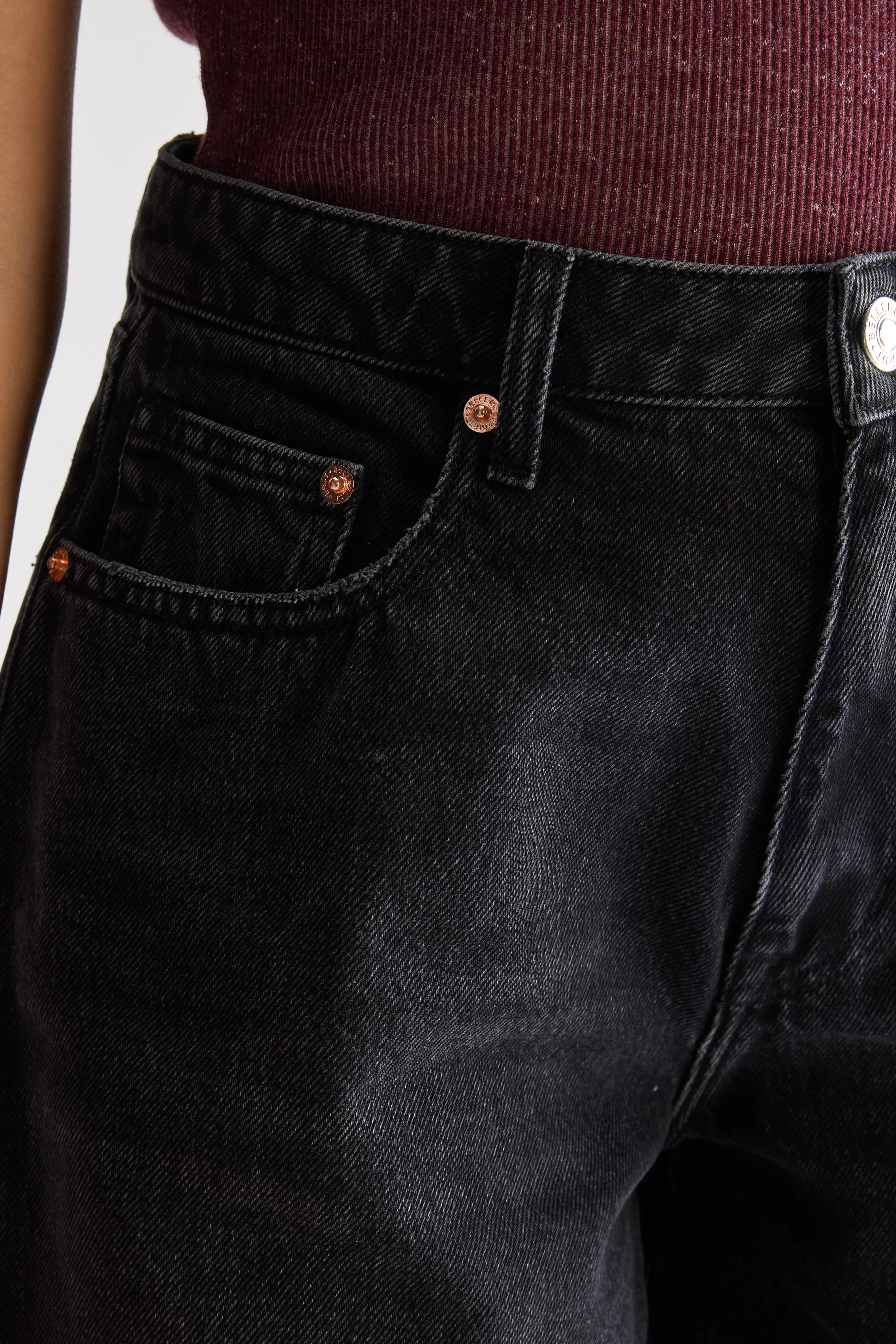 Pactol wide denim shorts (251 / W / USED BLACK) sold by Bellrose product image thumbnail 5