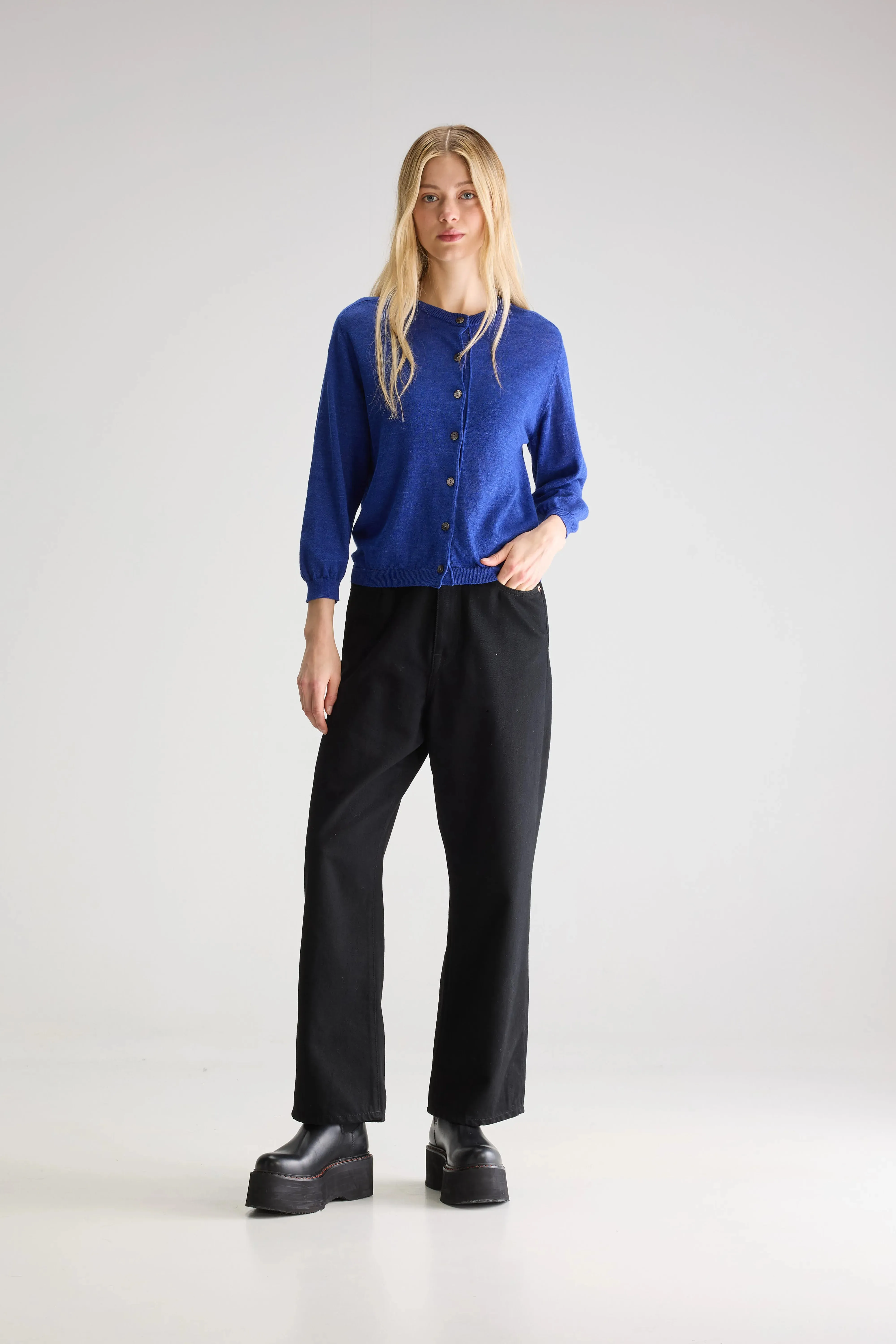 Neeta classic cardigan (251 / W / BLUEWORKER) sold by Bellrose product image thumbnail 3