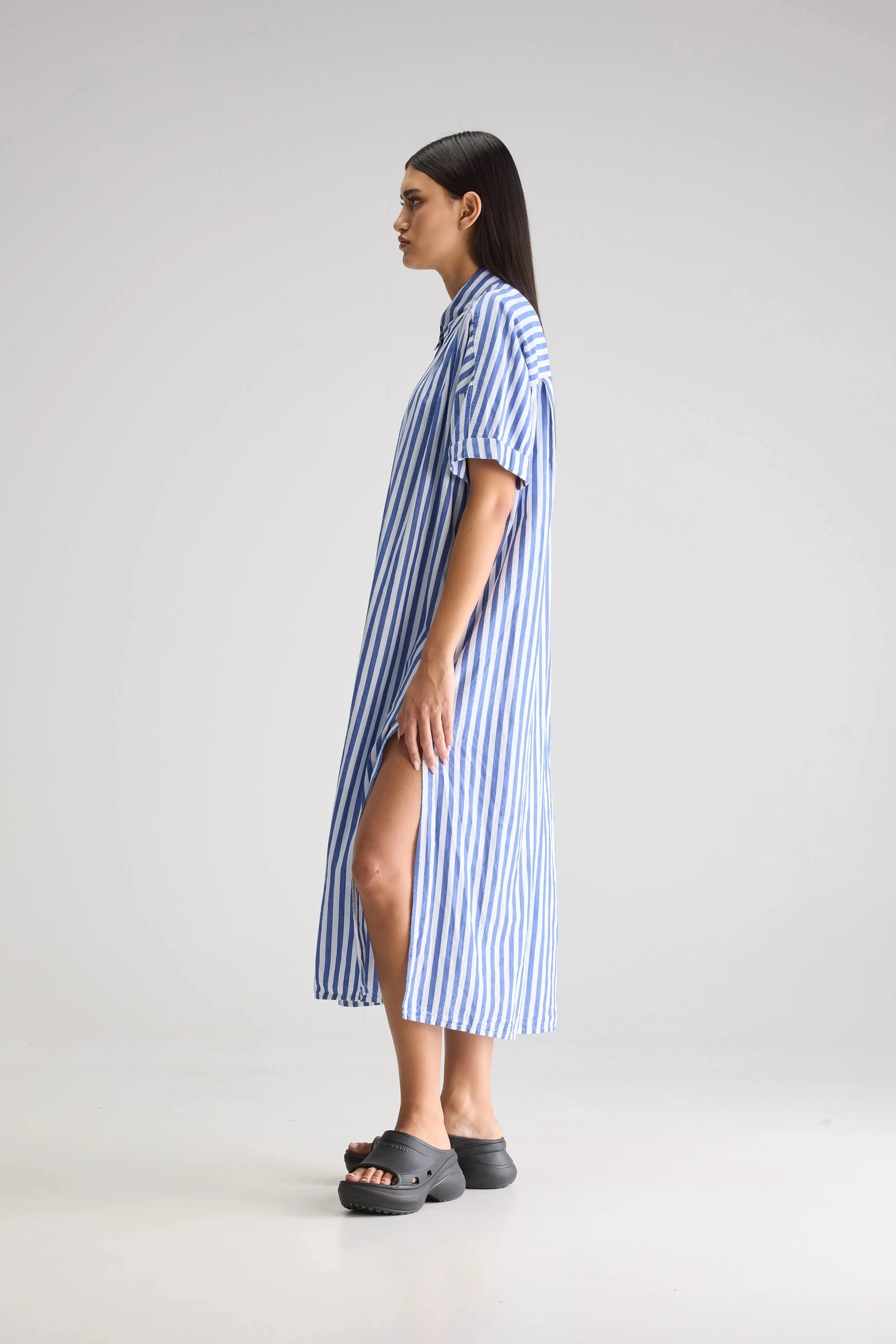 Keren long shirt dress (251 / W / STRIPE A) sold by Bellrose product image thumbnail 3