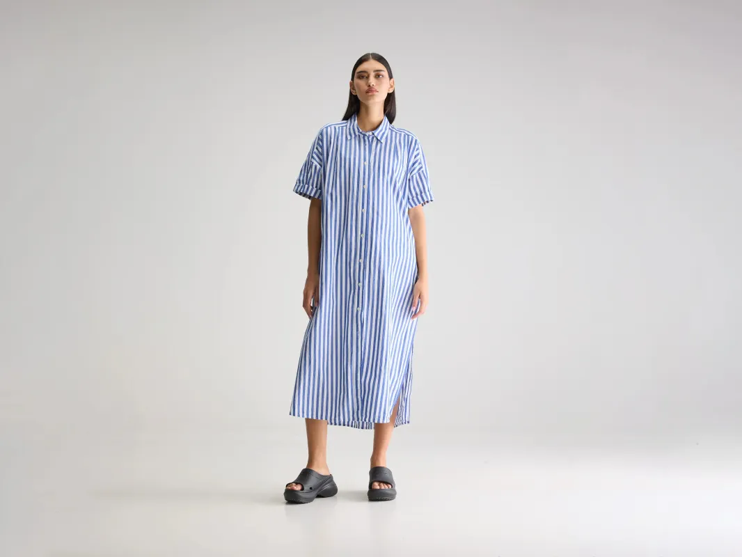 Keren long shirt dress (251 / W / STRIPE A) made by Bellerose