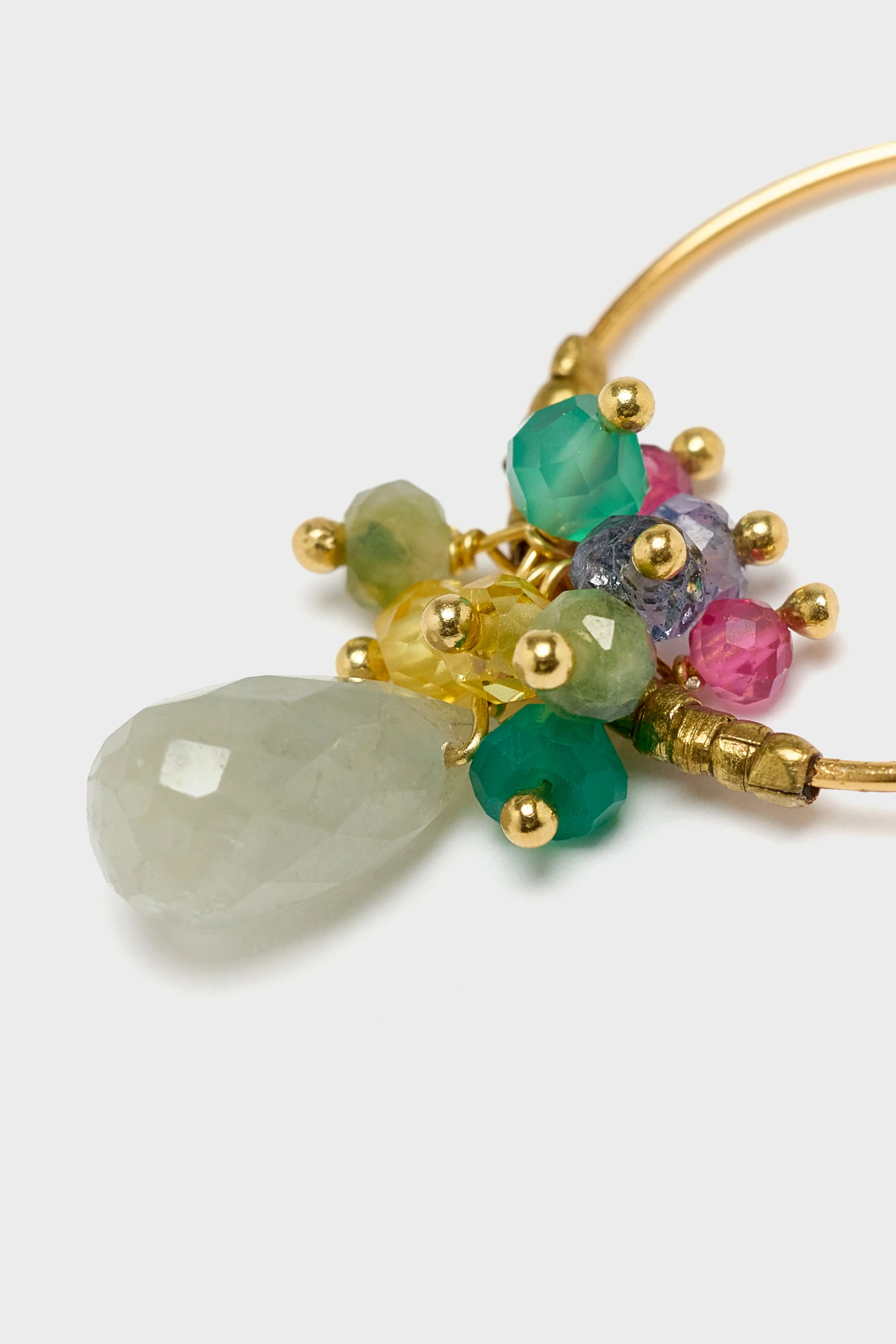 Brocciolo Hoop Earrings (251 / W / MULTICOLOR) sold by Bellrose product image thumbnail 4