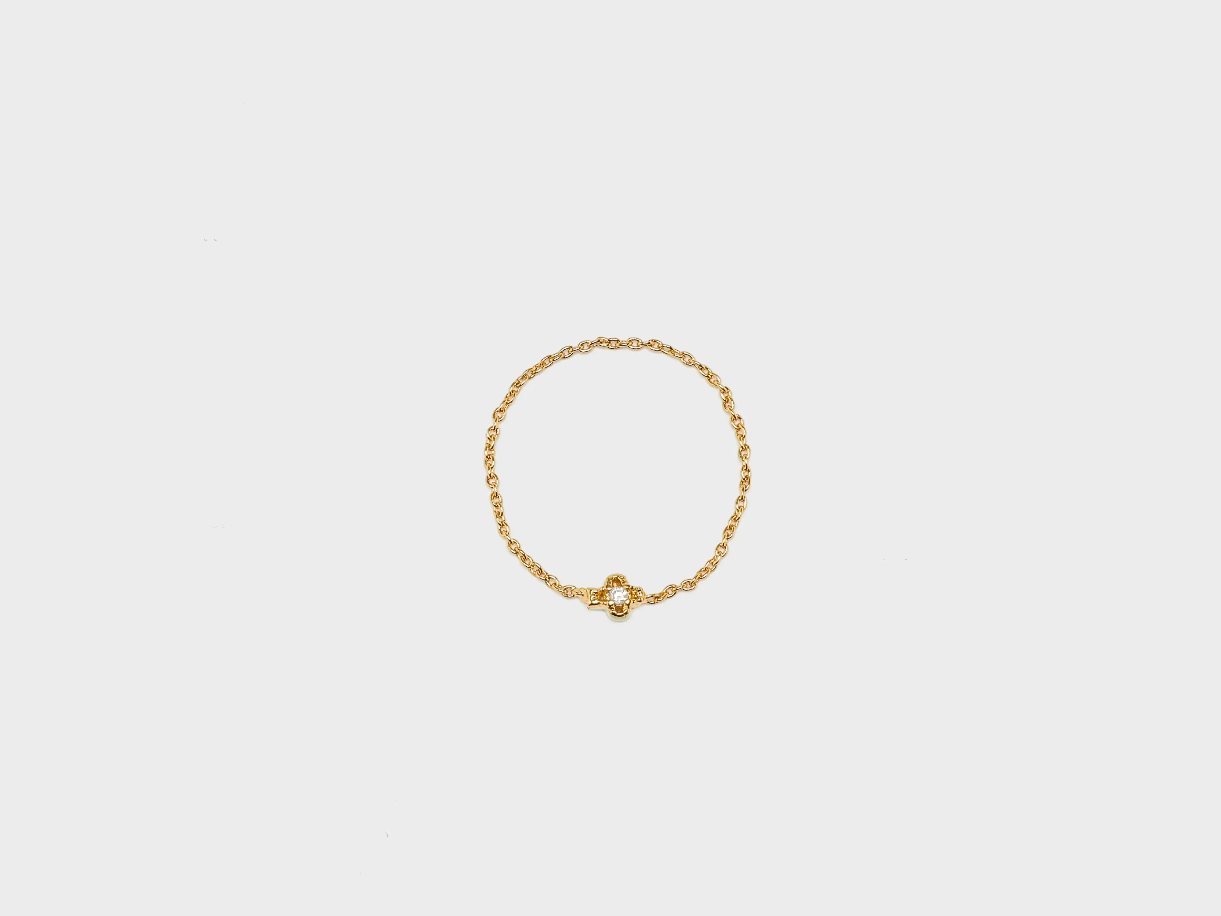 Gabrielle Chain Ring (251 / W / GOLD) sold by Bellrose
