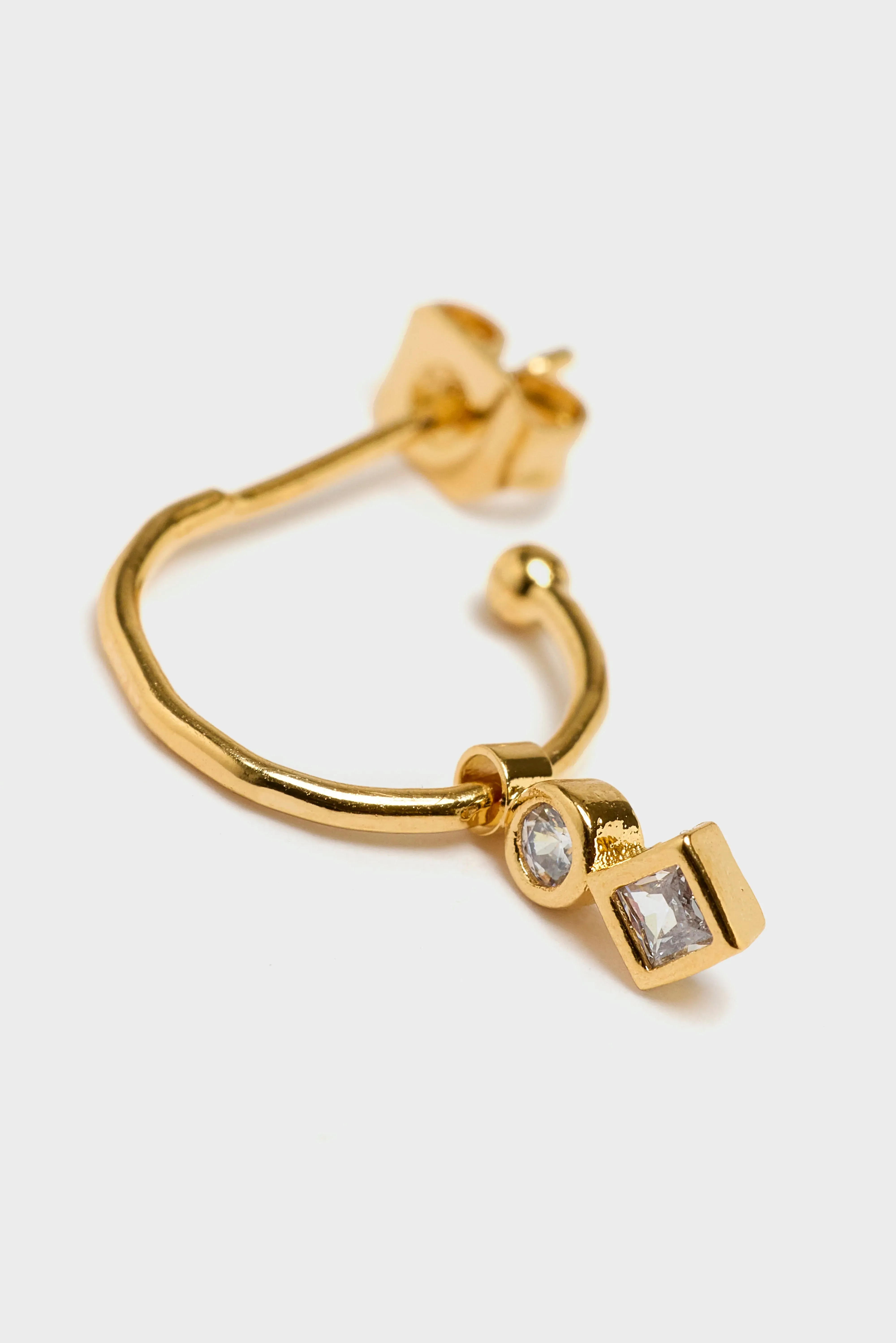 Idylle Hoop Earrings (251 / W / GOLD) sold by Bellrose product image thumbnail 3