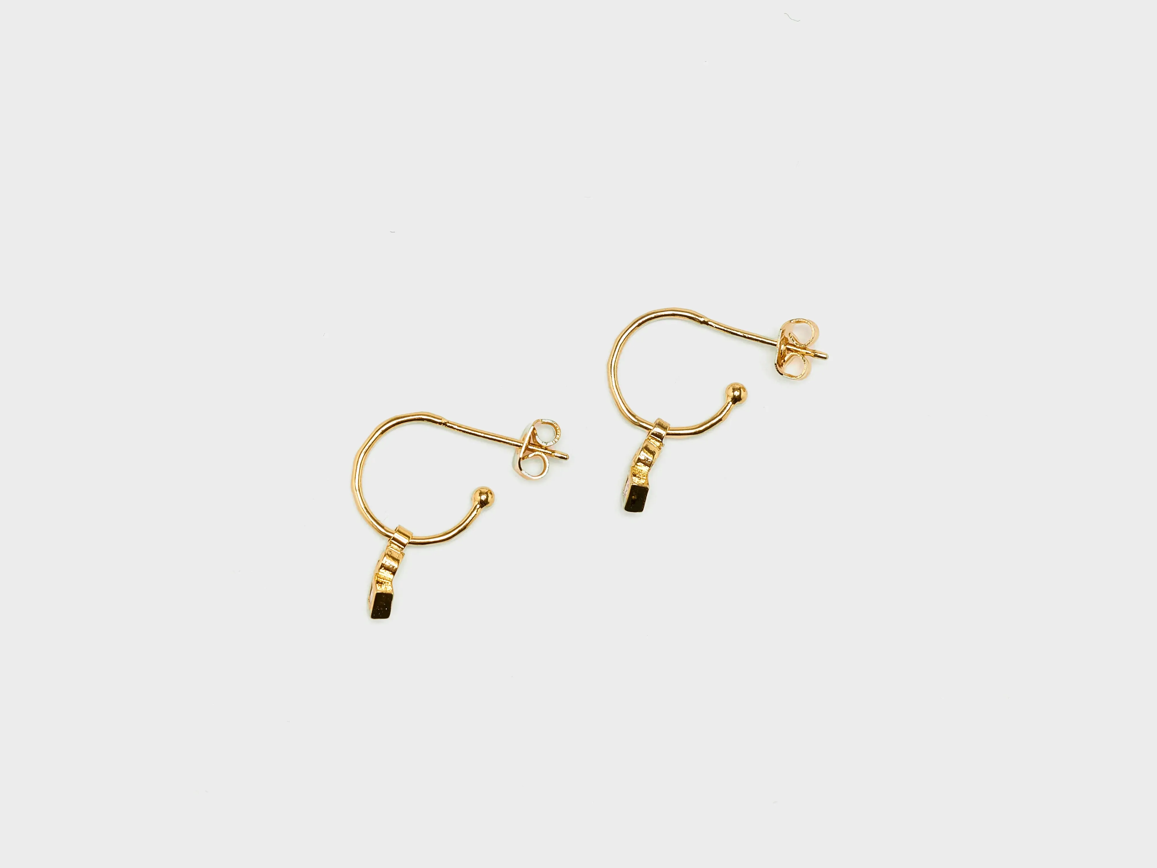 Idylle Hoop Earrings (251 / W / GOLD) sold by Bellrose