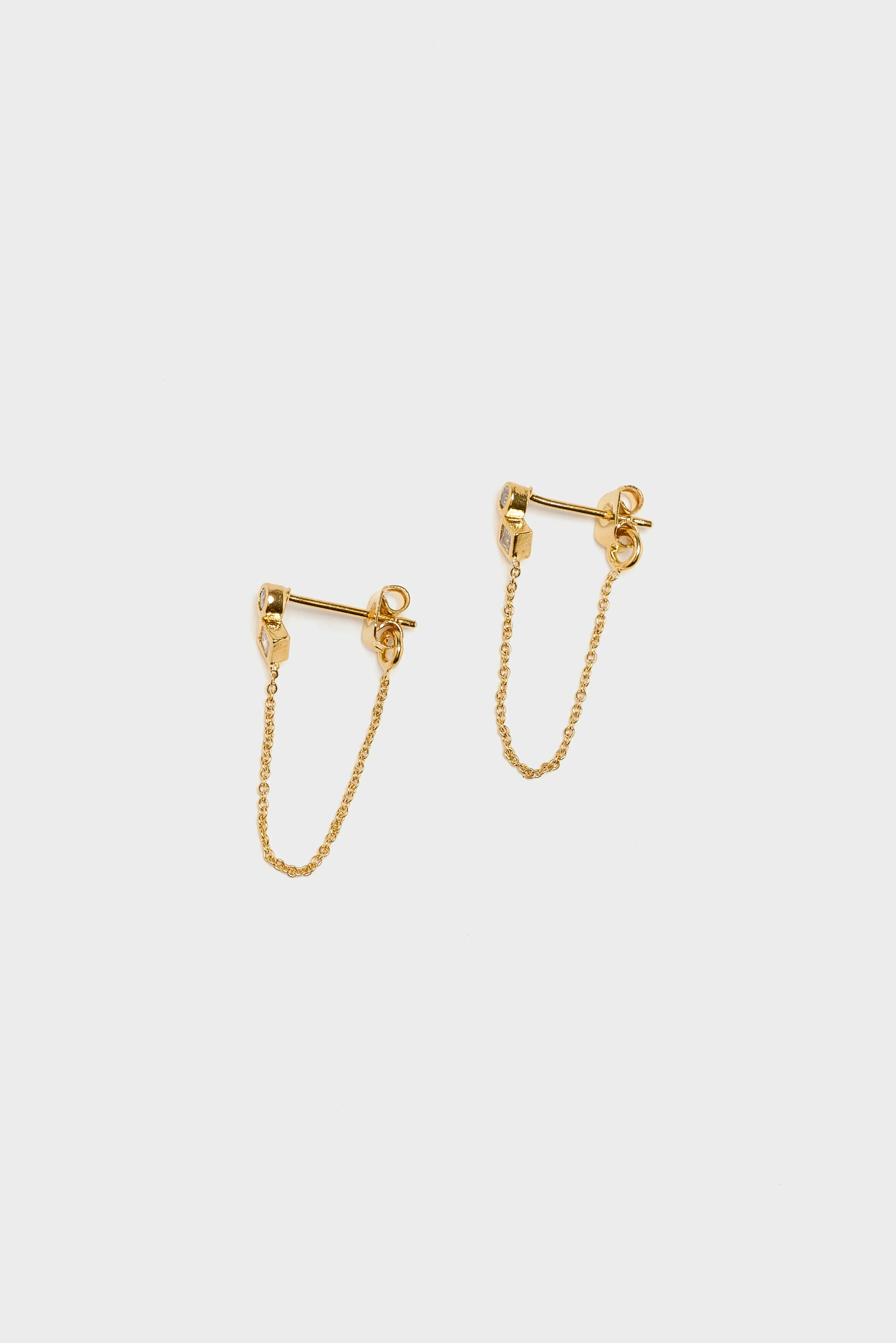 Idylle Chain Earrings (251 / W / GOLD) sold by Bellrose product image thumbnail 2