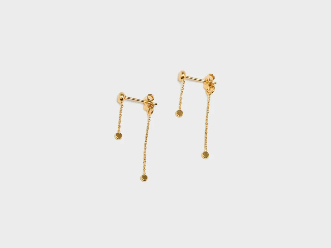 Origine Chain Earrings  (251 / W / GOLD) sold by Bellrose