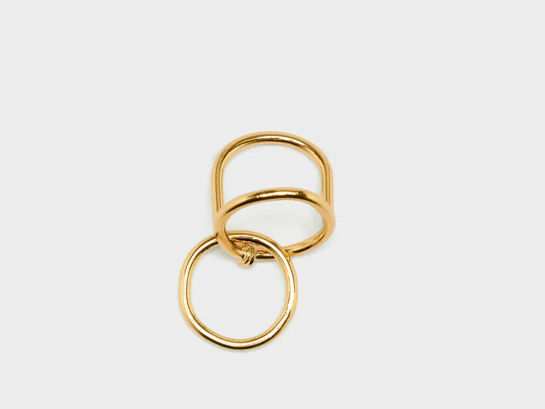 Victoire Double Ring  (251 / W / GOLD) sold by Bellrose
