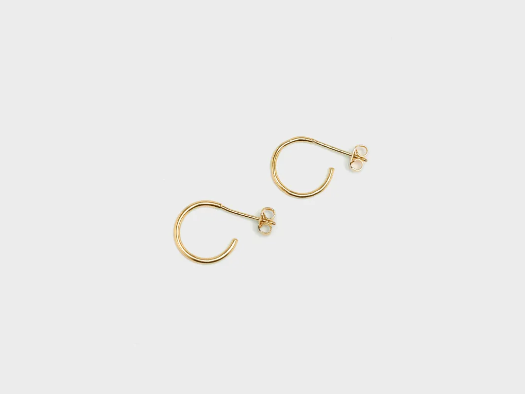 Nomades Small Hoop Earrings (241 / W / GOLD) sold by Bellrose