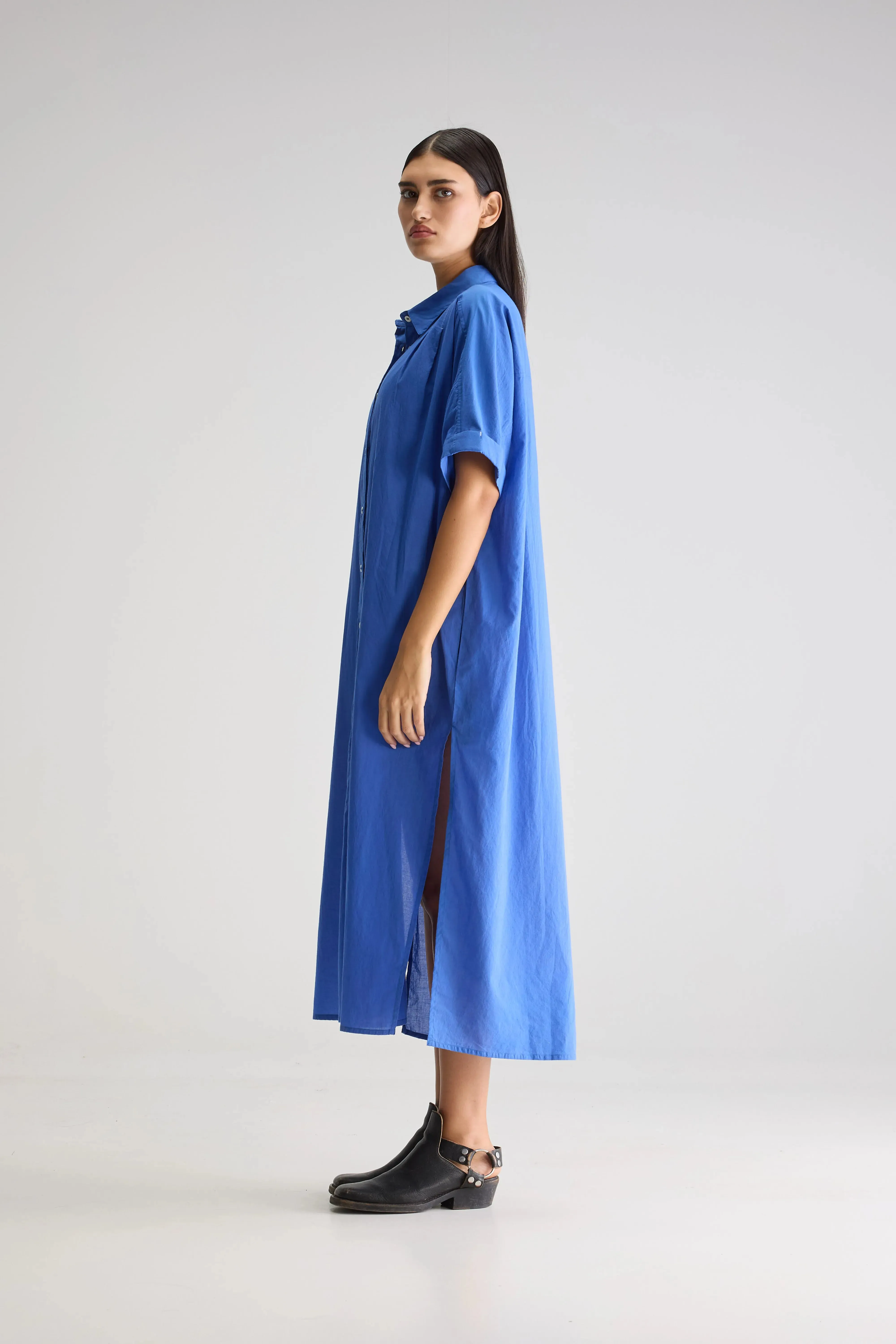 Keren long shirt dress (251 / W / IRIS BLOOM) sold by Bellrose product image thumbnail 4