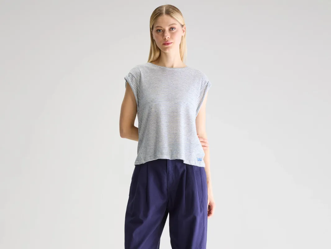 Vlyn crewneck t-shirt (251 / W / STRIPE D) sold by Bellrose