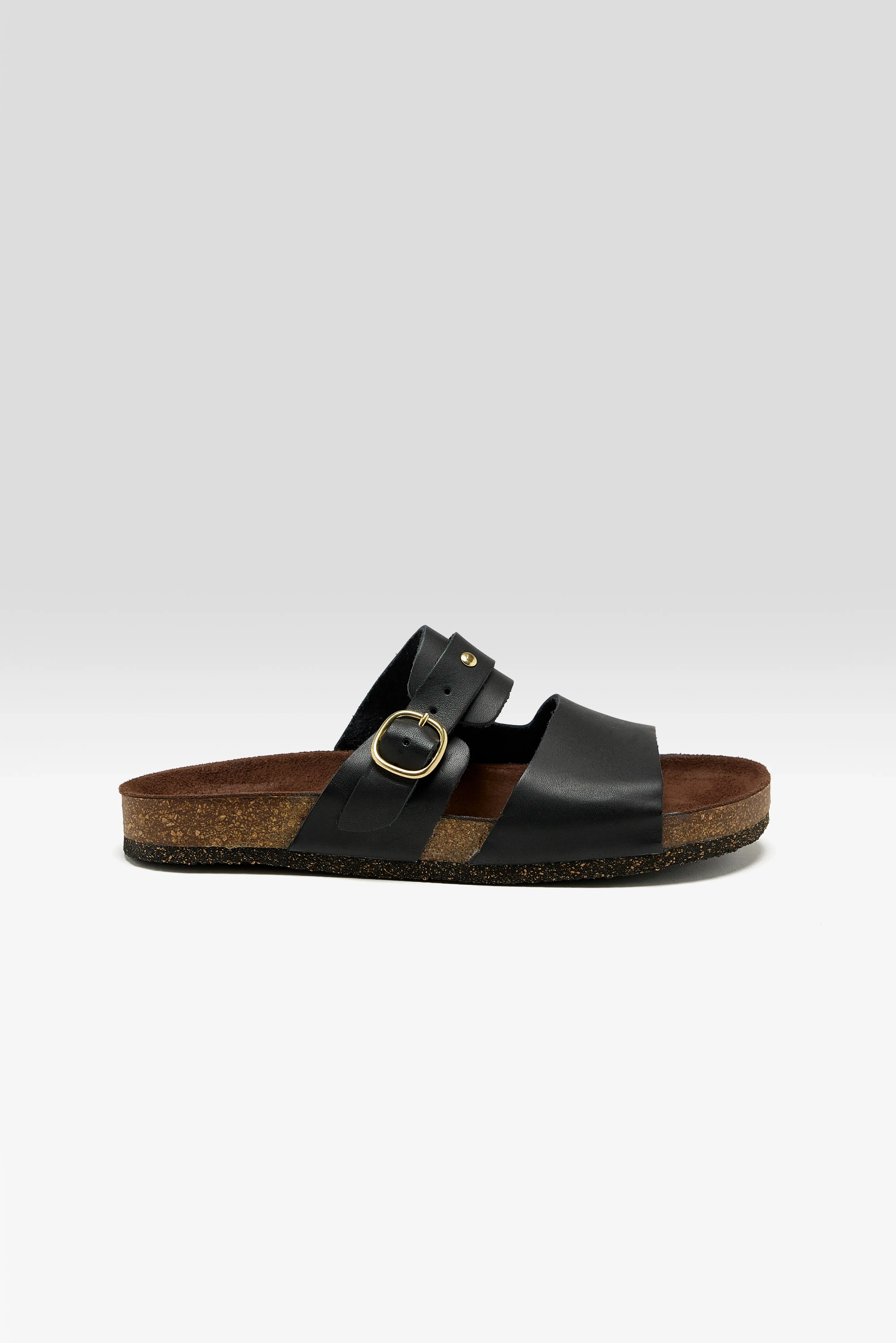 Black Leather Sandals (251 / W / BLACK) sold by Bellrose product image thumbnail 2