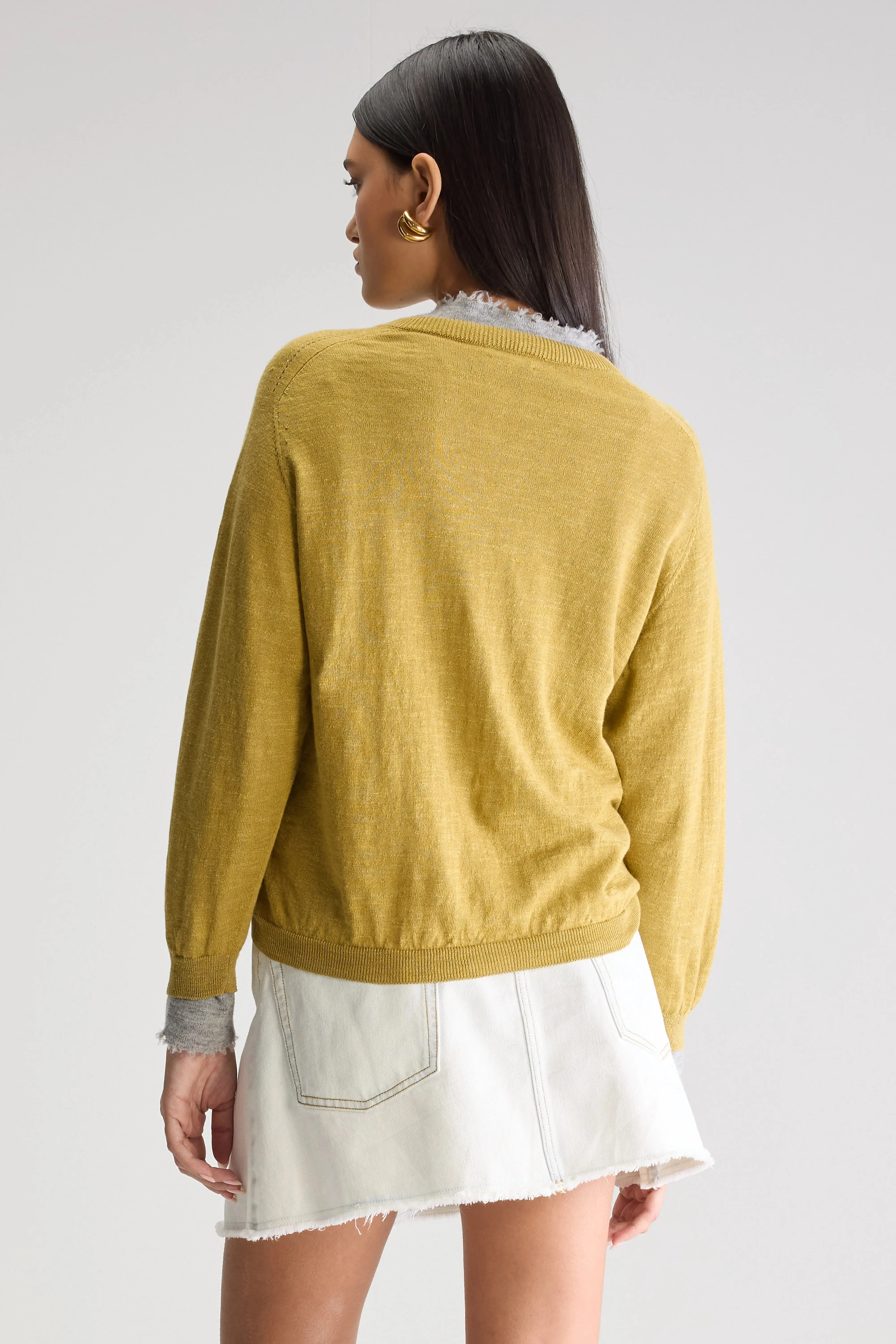 Neeta classic cardigan (251 / W / ANTIQUE GOLD) sold by Bellrose product image thumbnail 4