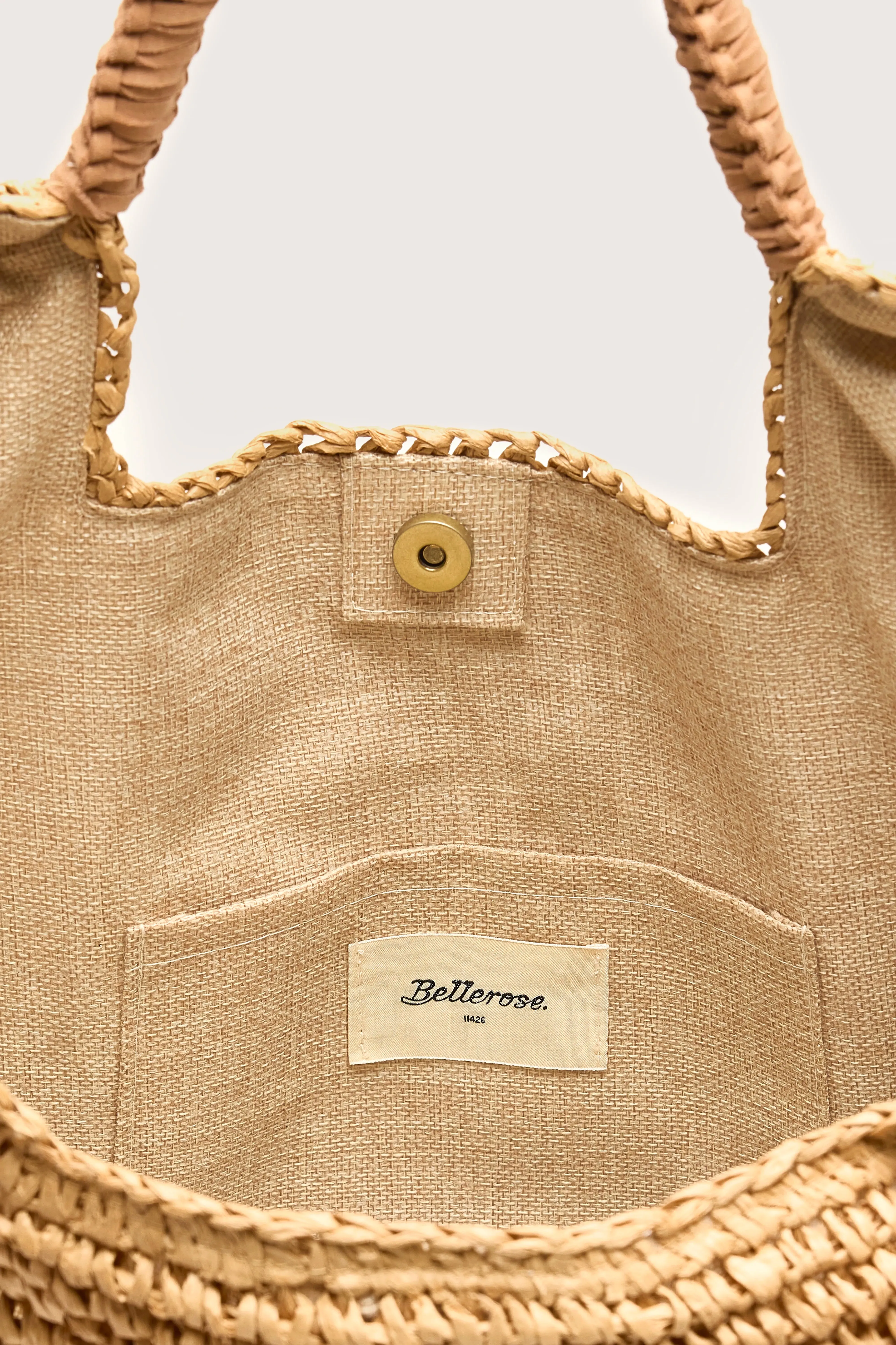 Ogico straw shopping bag (251 / W / NATURAL) sold by Bellrose product image thumbnail 4