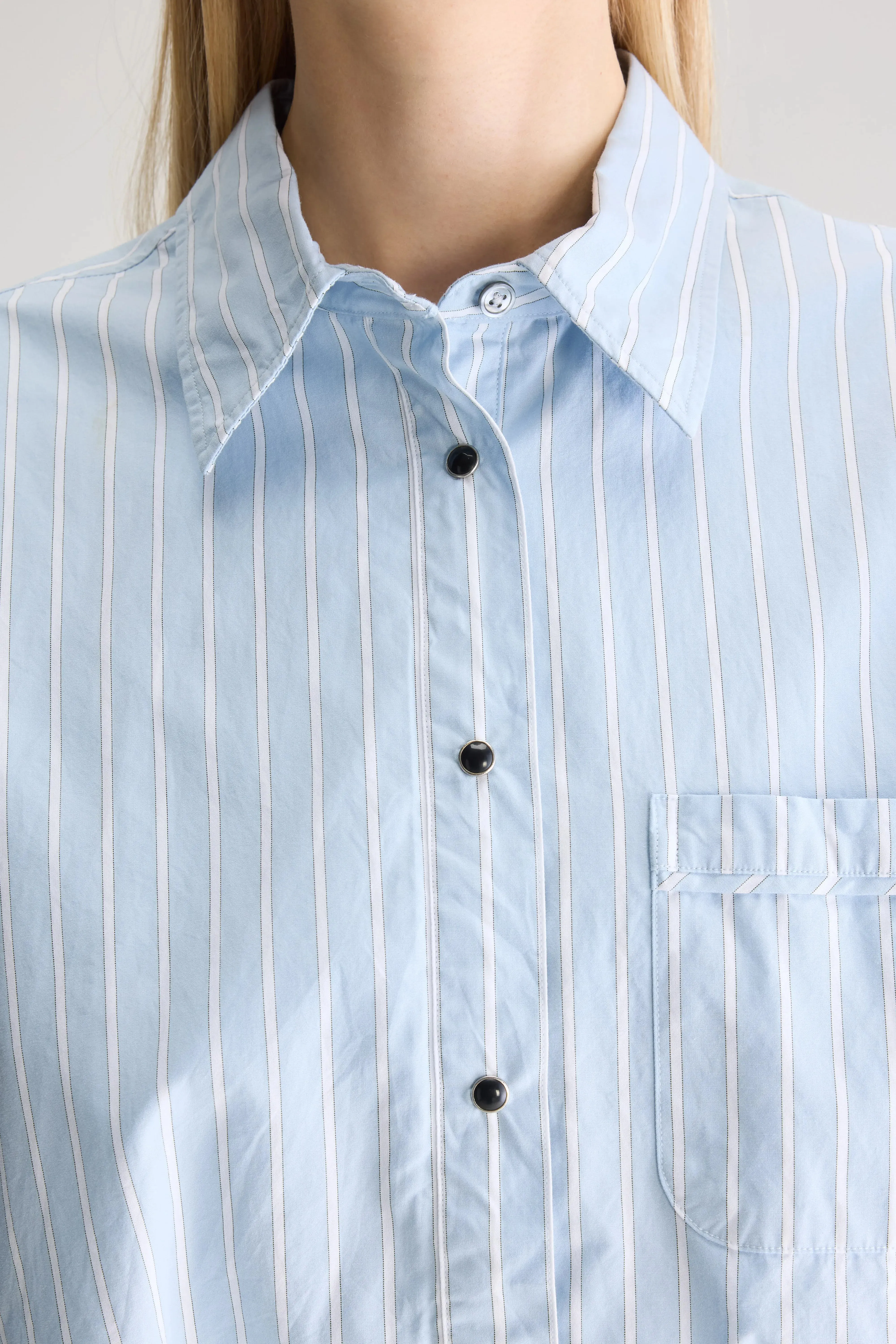 Greg cropped shirt (251 / W / STRIPE R) sold by Bellrose product image thumbnail 5