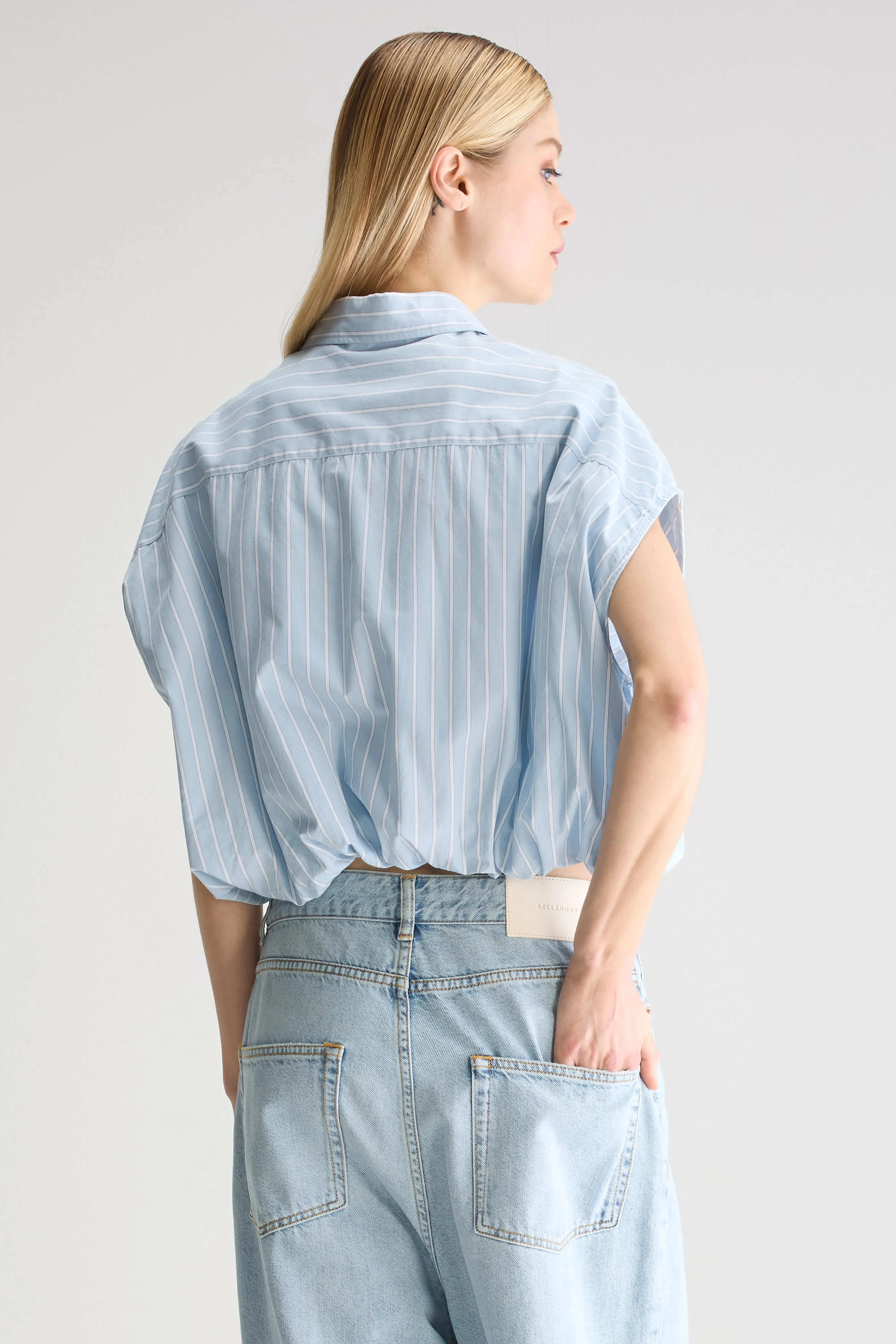 Greg cropped shirt (251 / W / STRIPE R) sold by Bellrose product image thumbnail 4
