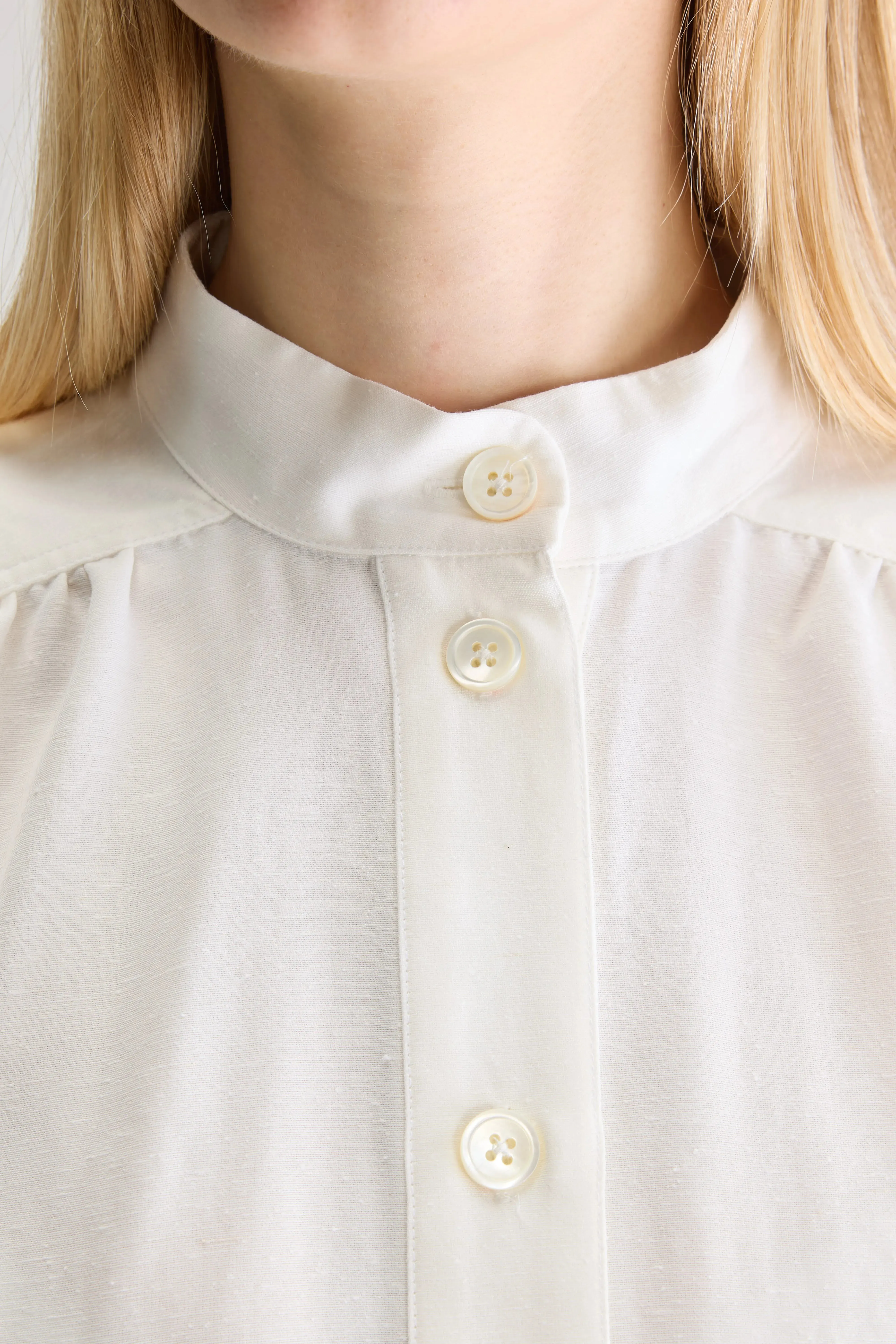 Pear short-sleeve blouse (251 / W / WHITE) sold by Bellrose product image thumbnail 5