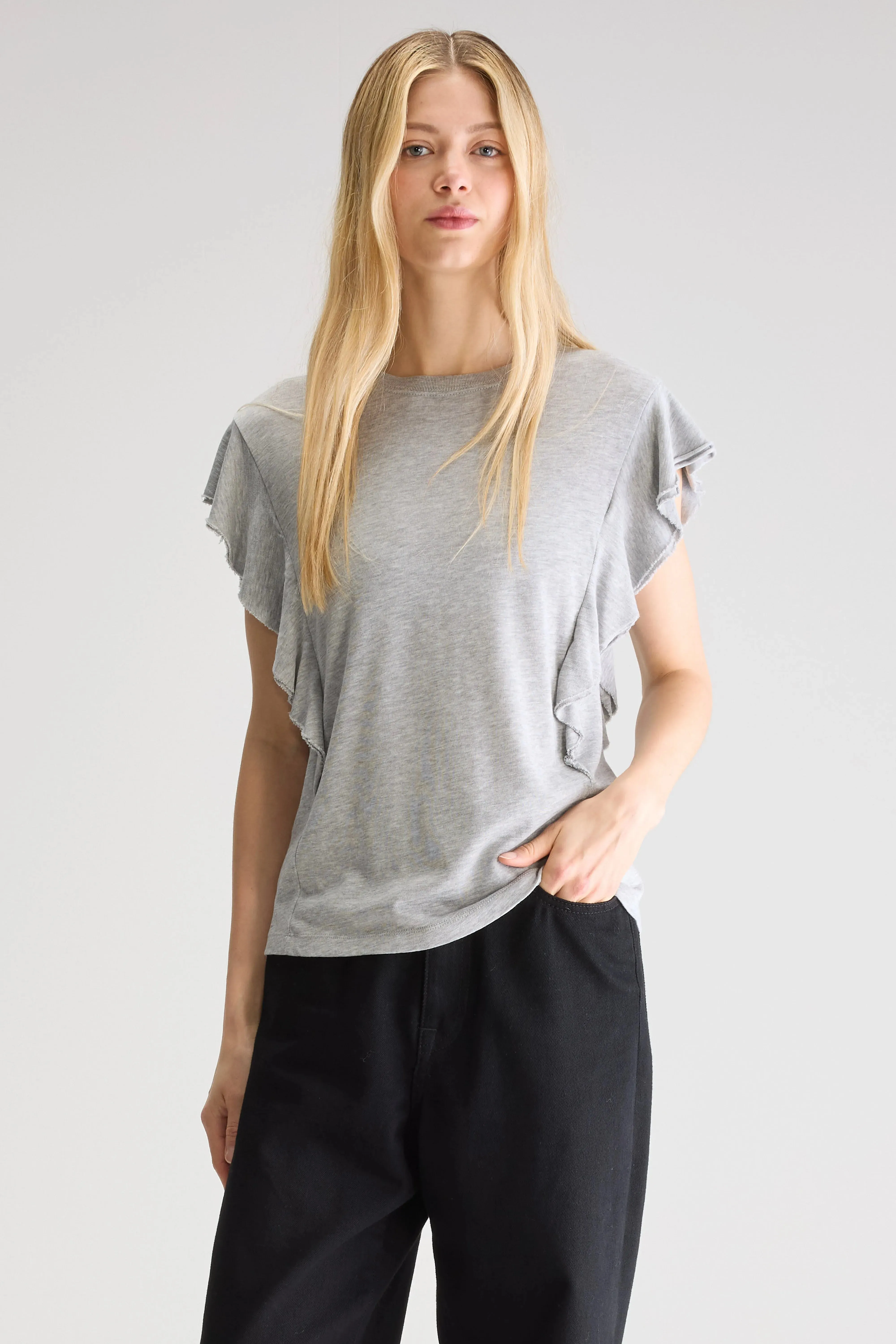 Frum crewneck t-shirt (251 / W / H. GREY) sold by Bellrose product image thumbnail 2