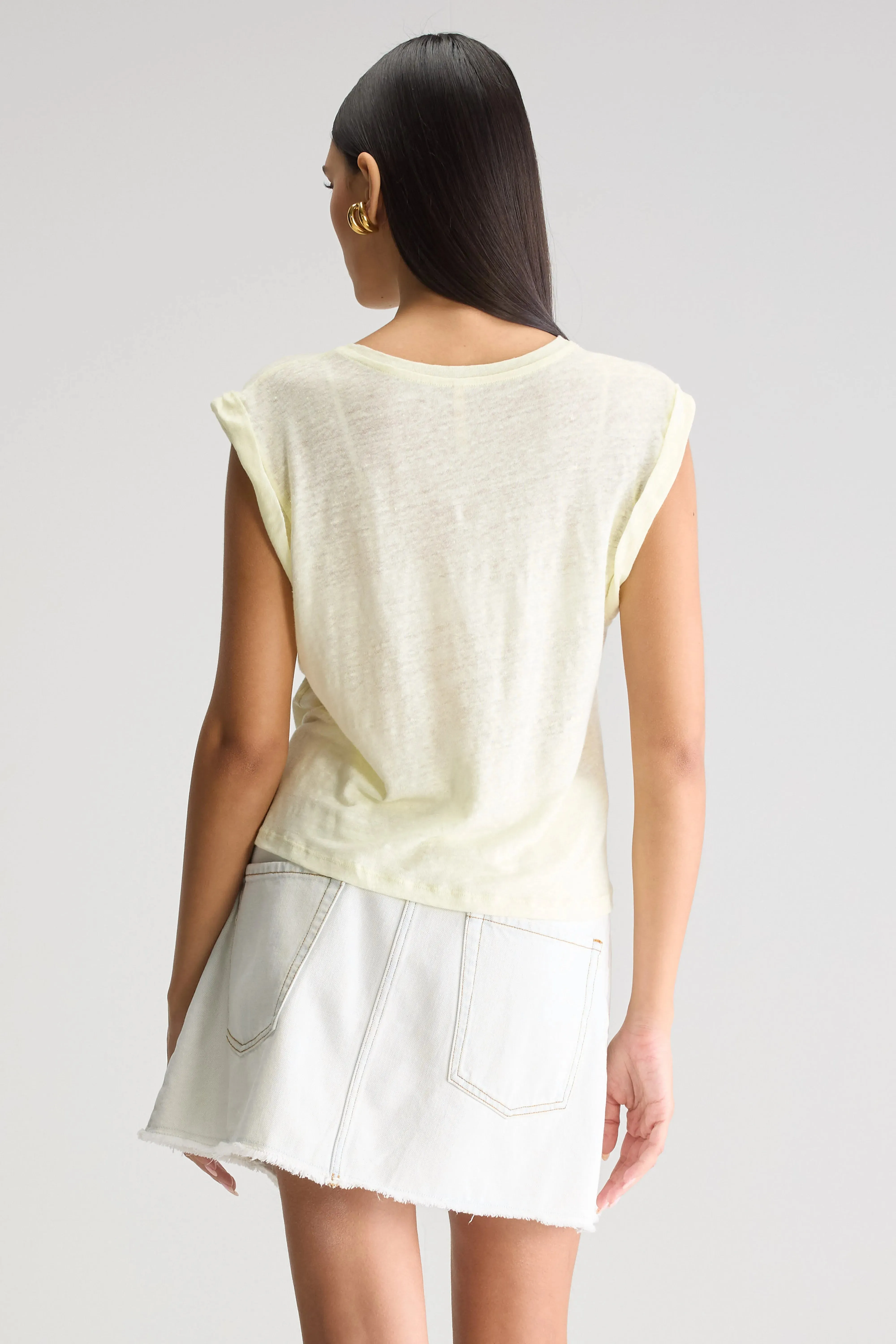 Vlyn crewneck t-shirt (251 / W / CITRINE) sold by Bellrose product image thumbnail 4