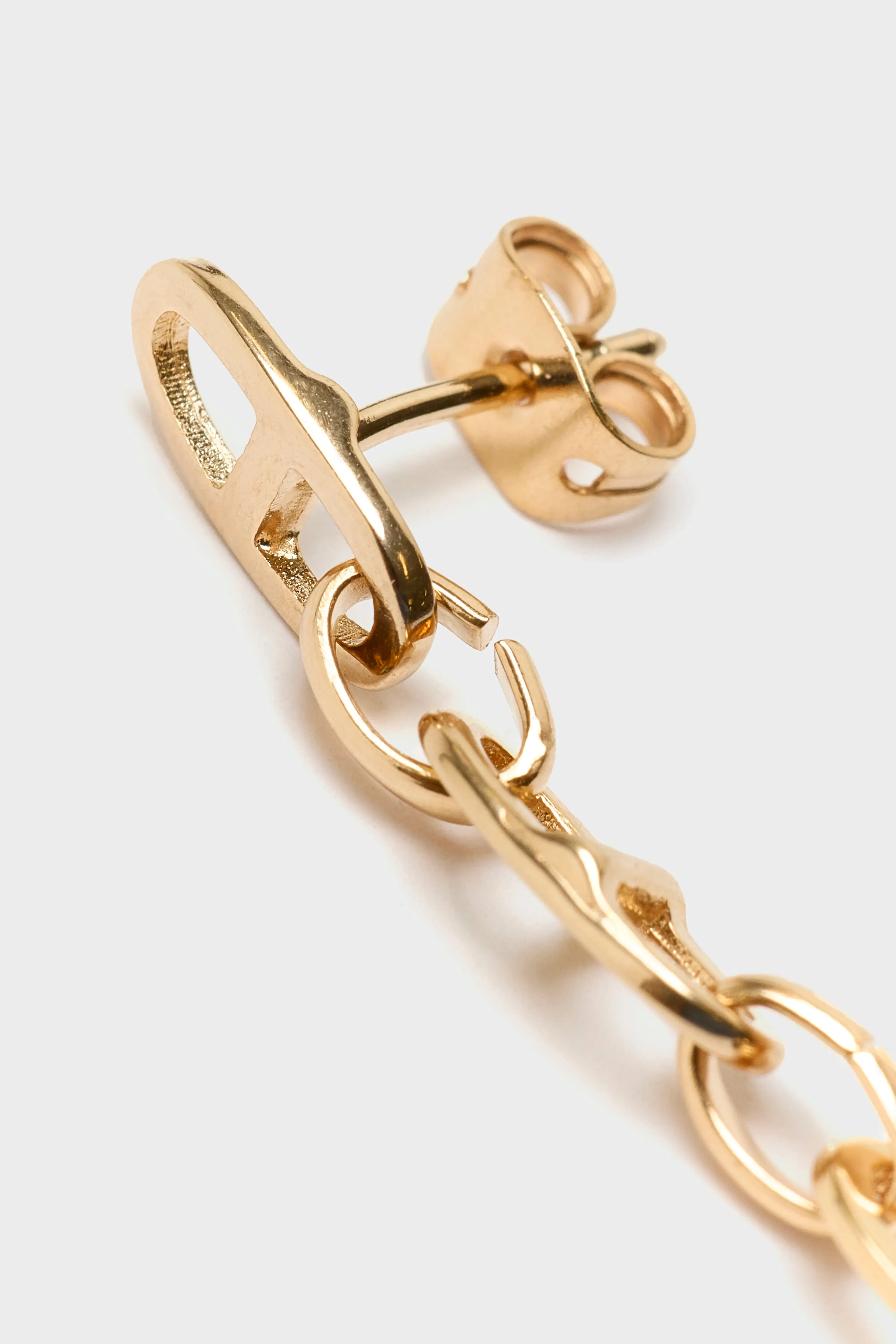 Buckle Asymmetrical Earrings (251 / W / GOLD) sold by Bellrose product image thumbnail 4