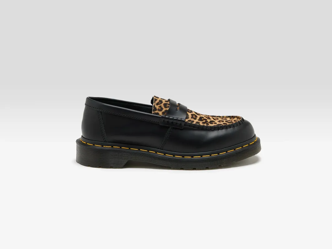 Penton Hair-on Smooth Leather Loafers (251 / W / BLACK) made by Dr. Martens
