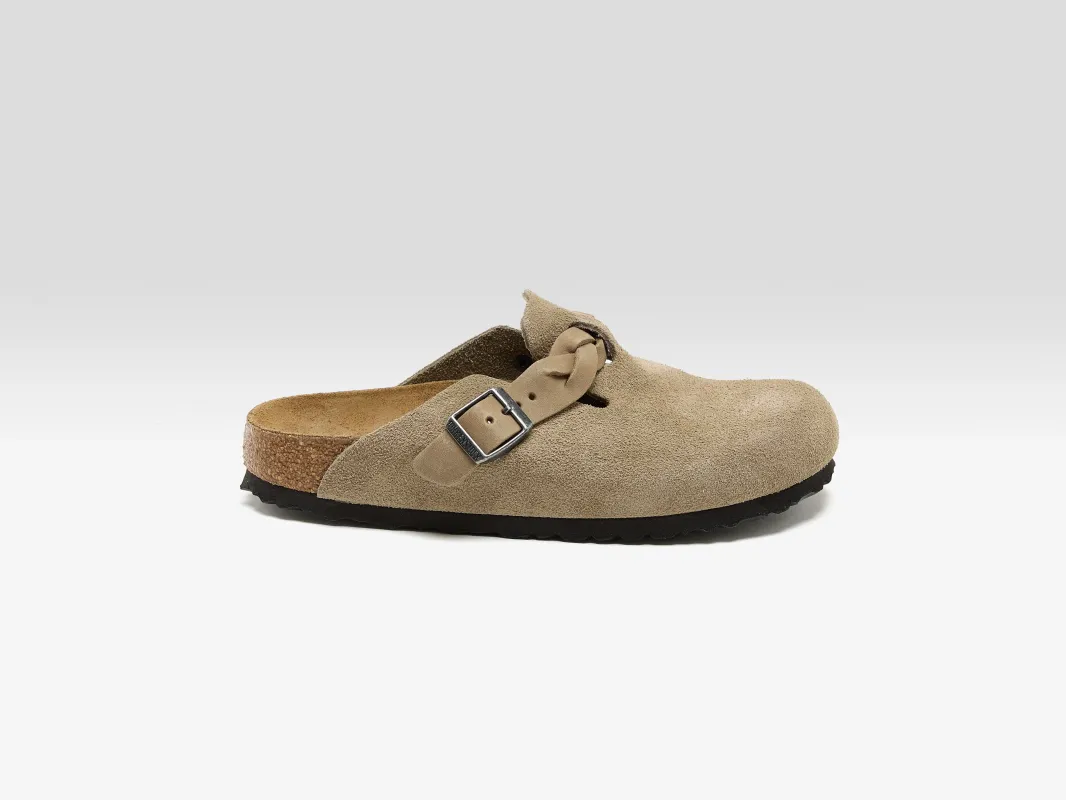 Boston Braided Suede for Women  (251 / W / TAUPE) sold by Bellrose