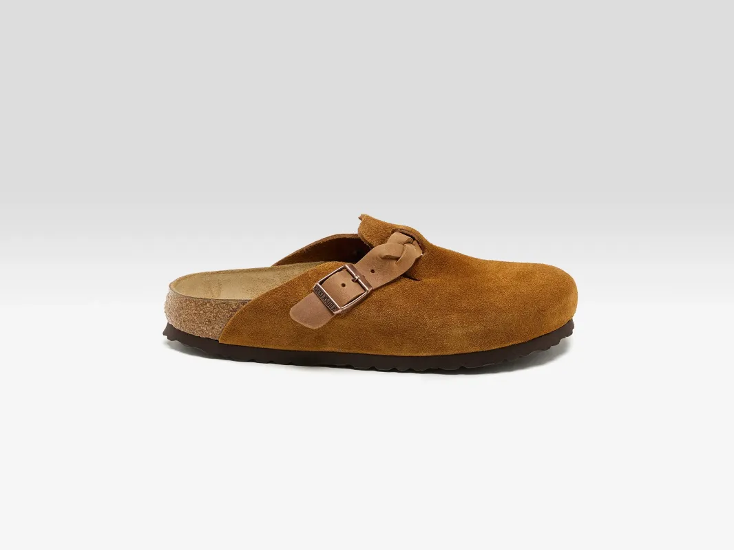Boston Braided Suede for Women  (251 / W / BROWN) sold by Bellrose