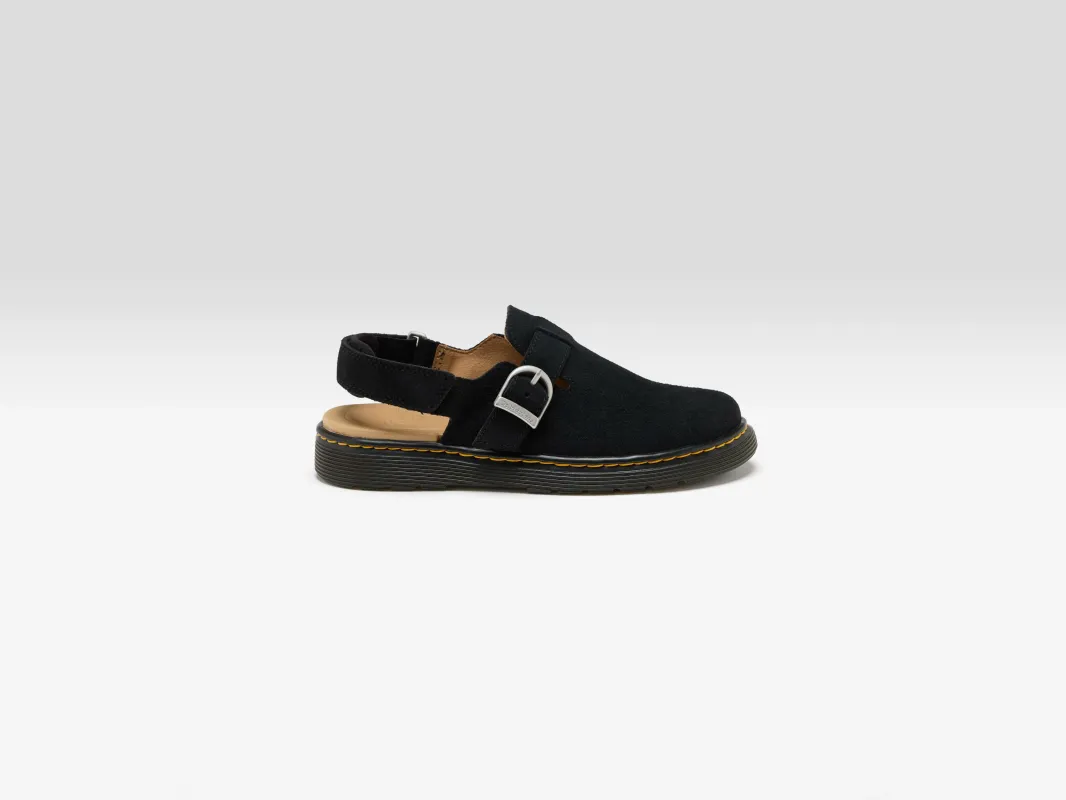 Junior Jorgie Suede Mules (251 / G / BLACK) sold by Bellrose