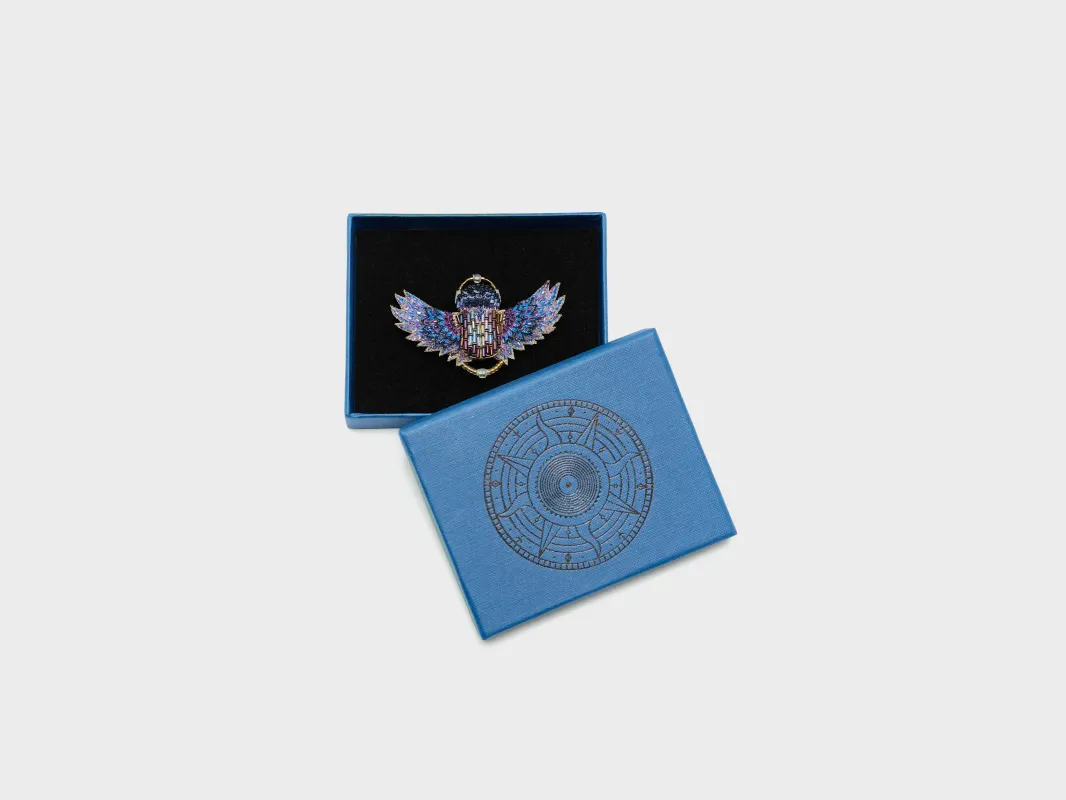 Regal Beetle Brooch (251 / W / BLUE) sold by Bellrose
