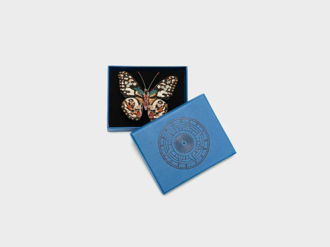 Lime Swallowtail Butterfly Brooch (251 / W / MULTICOLOR) sold by Bellrose