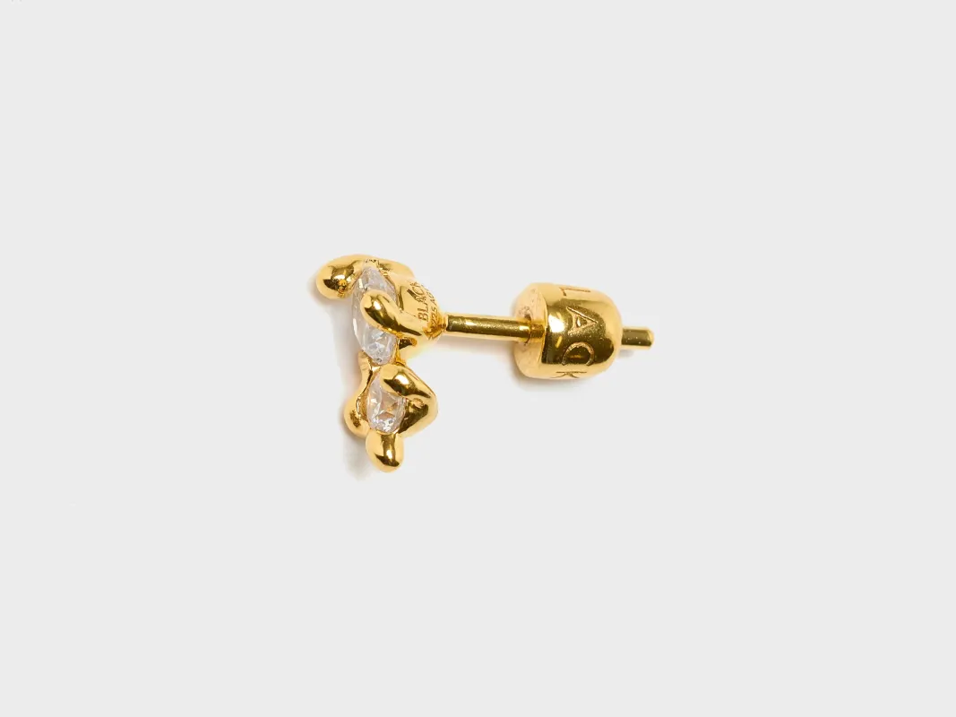 Artic Small Stud Earring (251 / W / GOLD) made by Maria Black