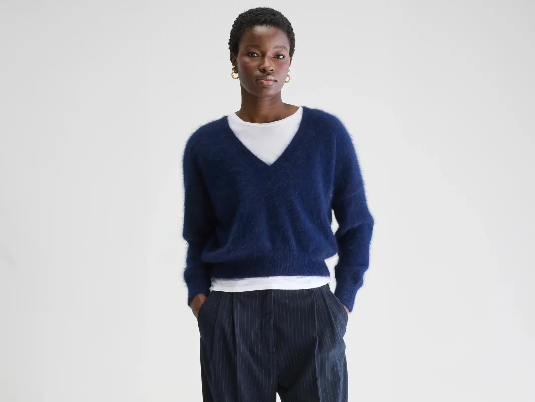 Datev angora-blend sweater (252 / W / NAVY) sold by Bellrose