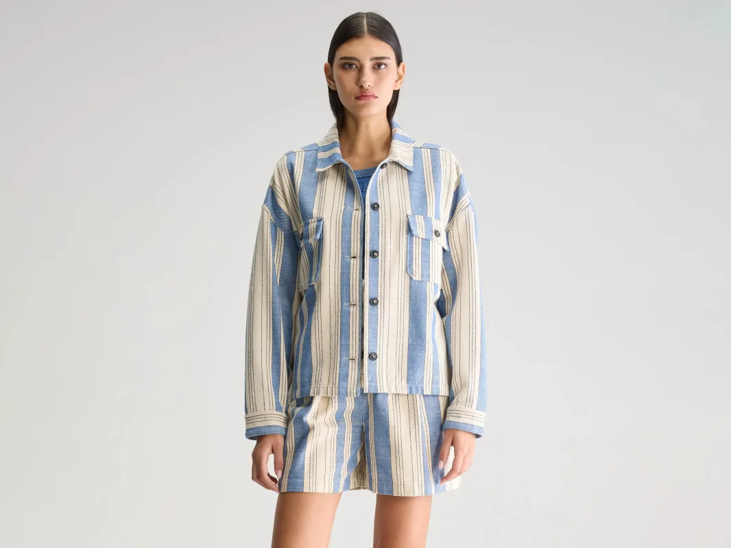 Parrish relaxed overshirt (251 / W / STRIPE A) sold by Bellrose