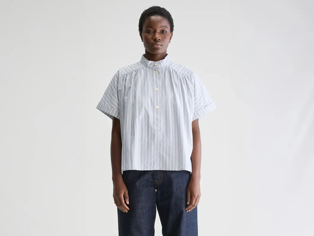 Pear short-sleeve blouse (251 / W / STRIPE A) sold by Bellrose