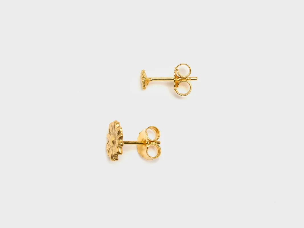 Flower Stud Earrings  (251 / W / GOLD) sold by Bellrose