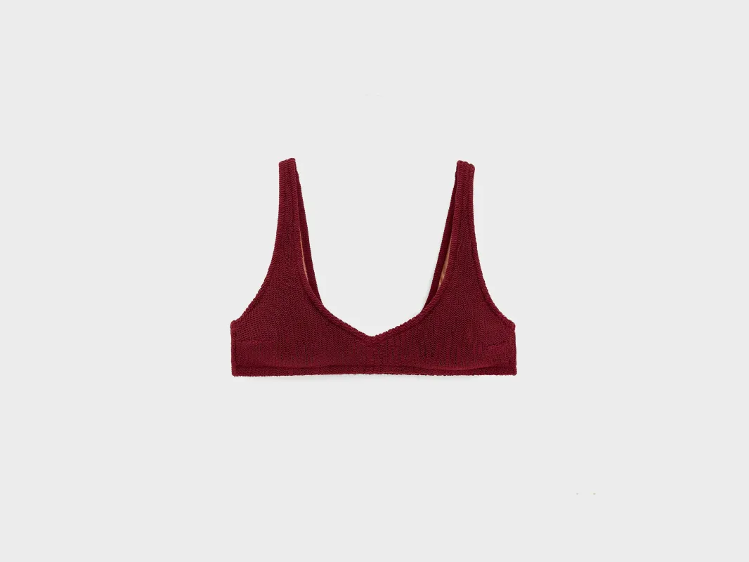 Cherry Roccia Bikini Top (251 / W / CHERRY) sold by Bellrose