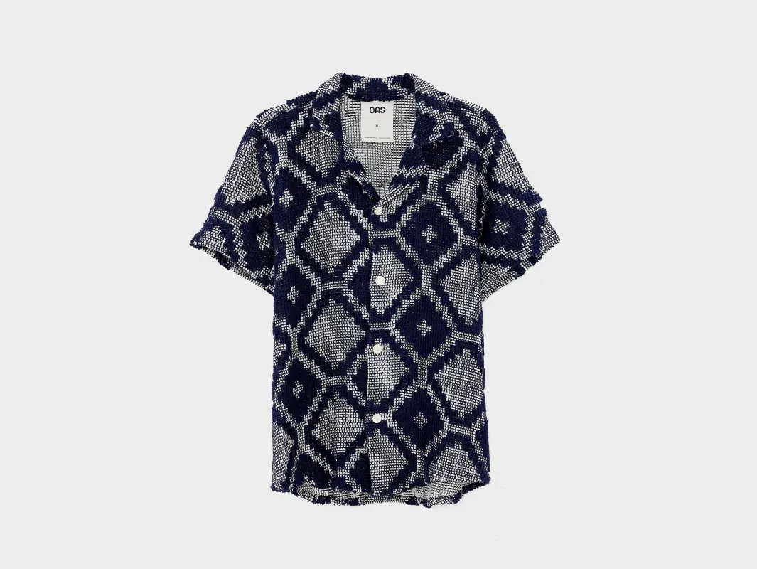 Trastevere Cuba Crochet Shirt  (251 / M / BLUE) sold by Bellrose